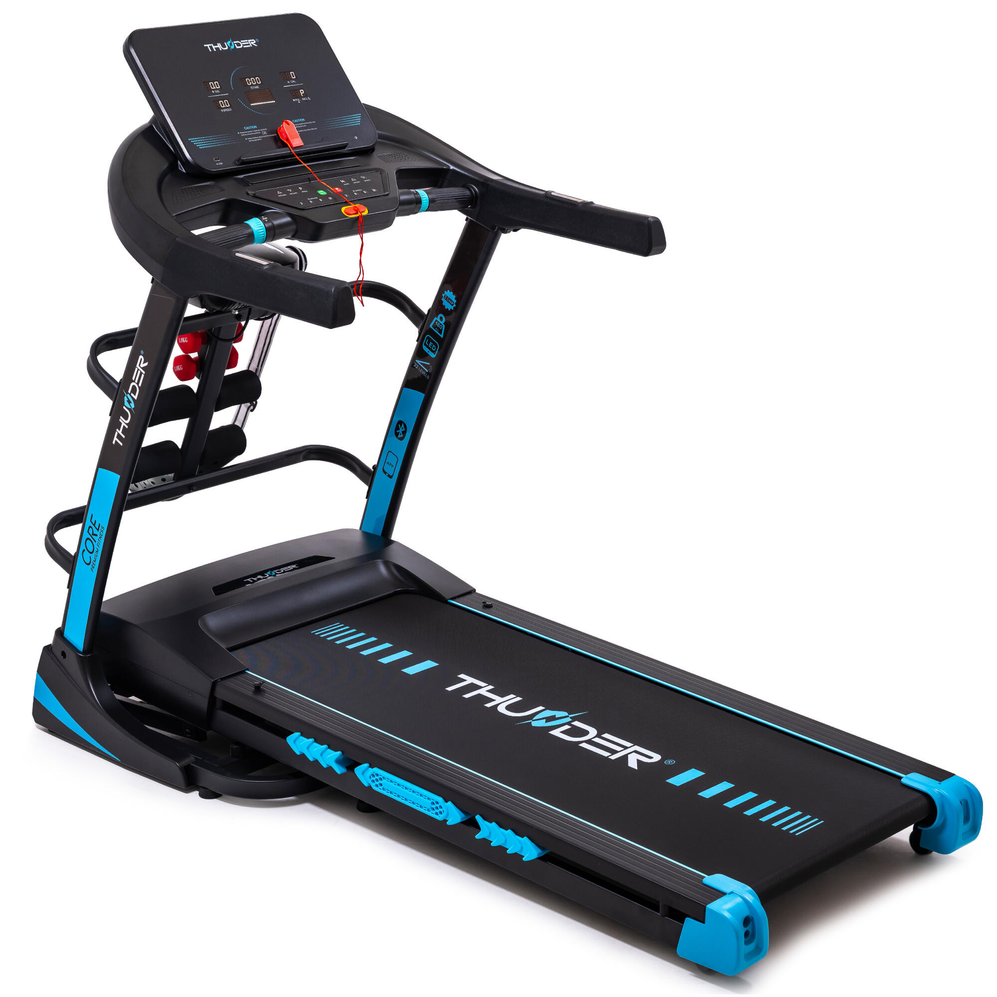 Bieżnia elektryczna do biegania składana Thunder CORE-DS-BLACK