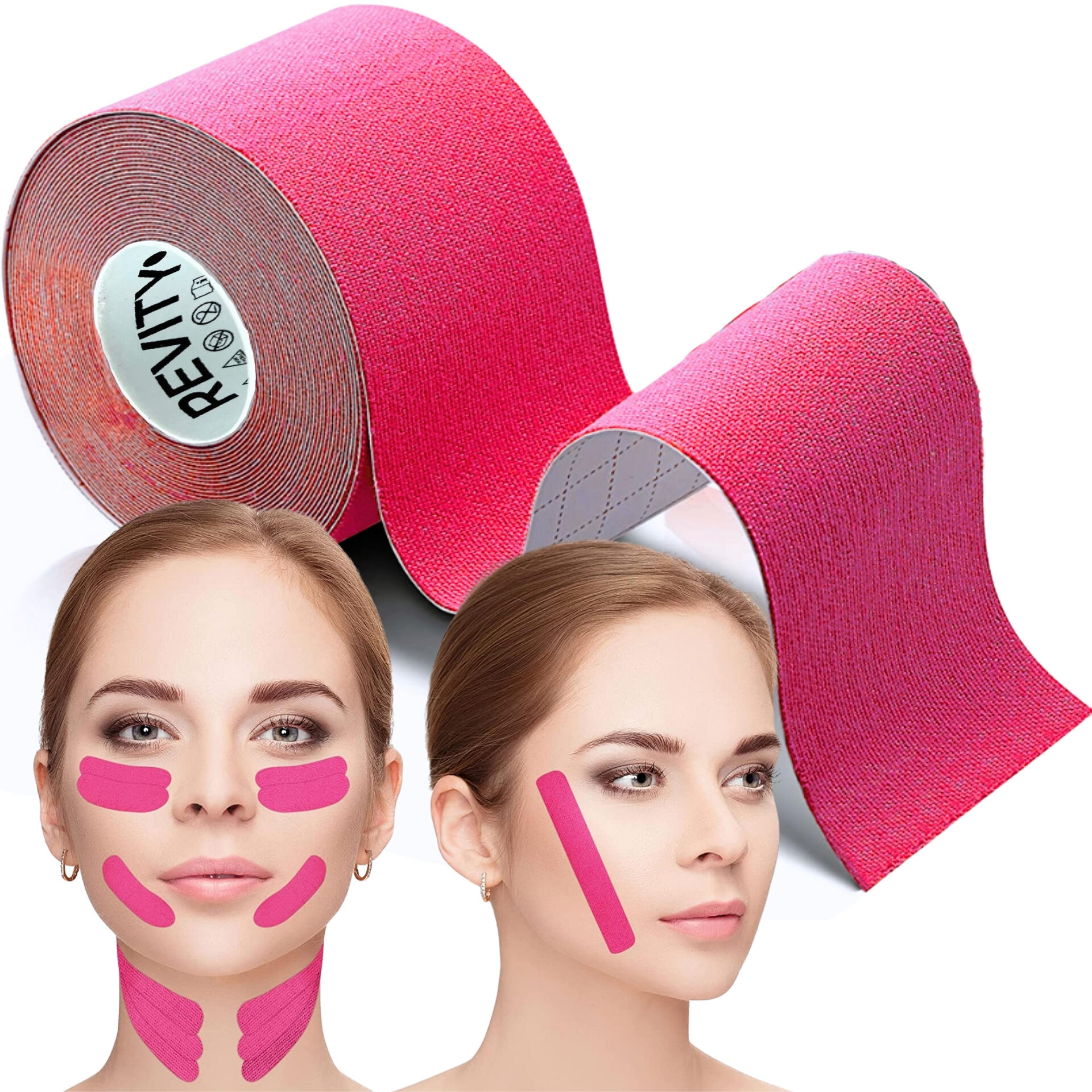 Taśma kinezjologiczna do twarzy i biustu 5m kinesio tape 1 szt. wyrób medyczny