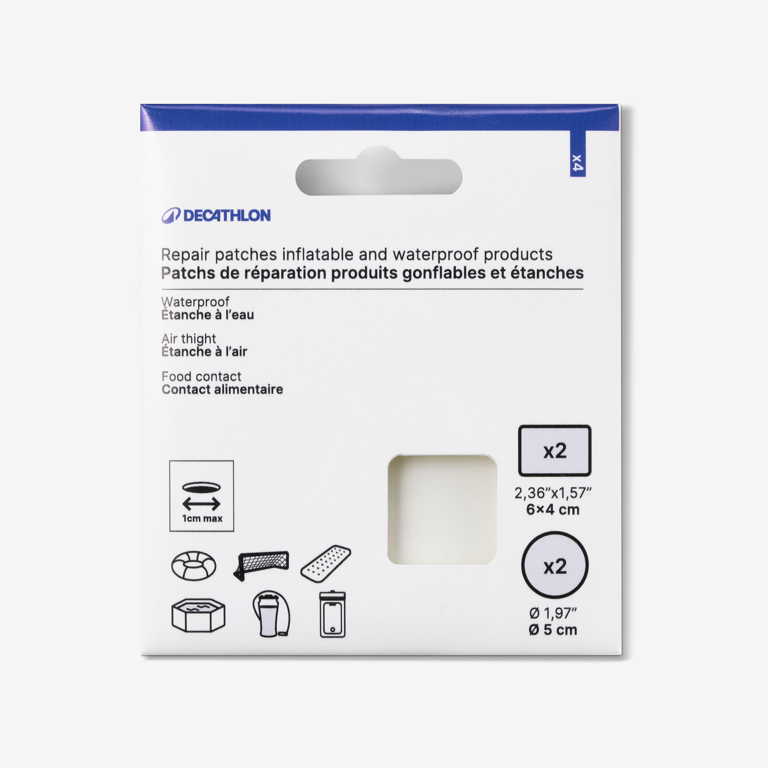 Łaty naprawcze do produktów nadmuchiwanych i / lub szczelnych