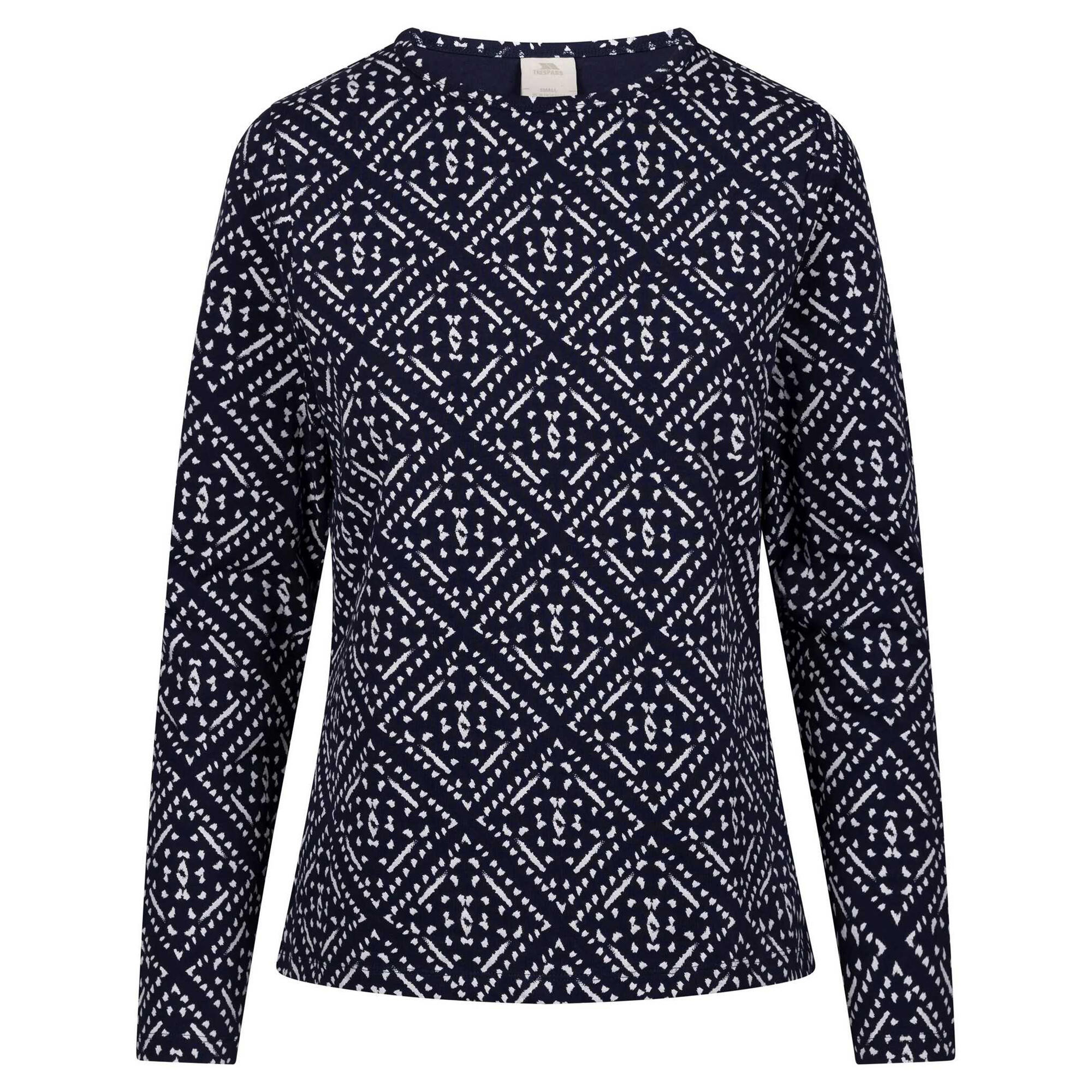 Wzorzysta Bluzka Z Długim Rękawem Dla Kobiet Daniela