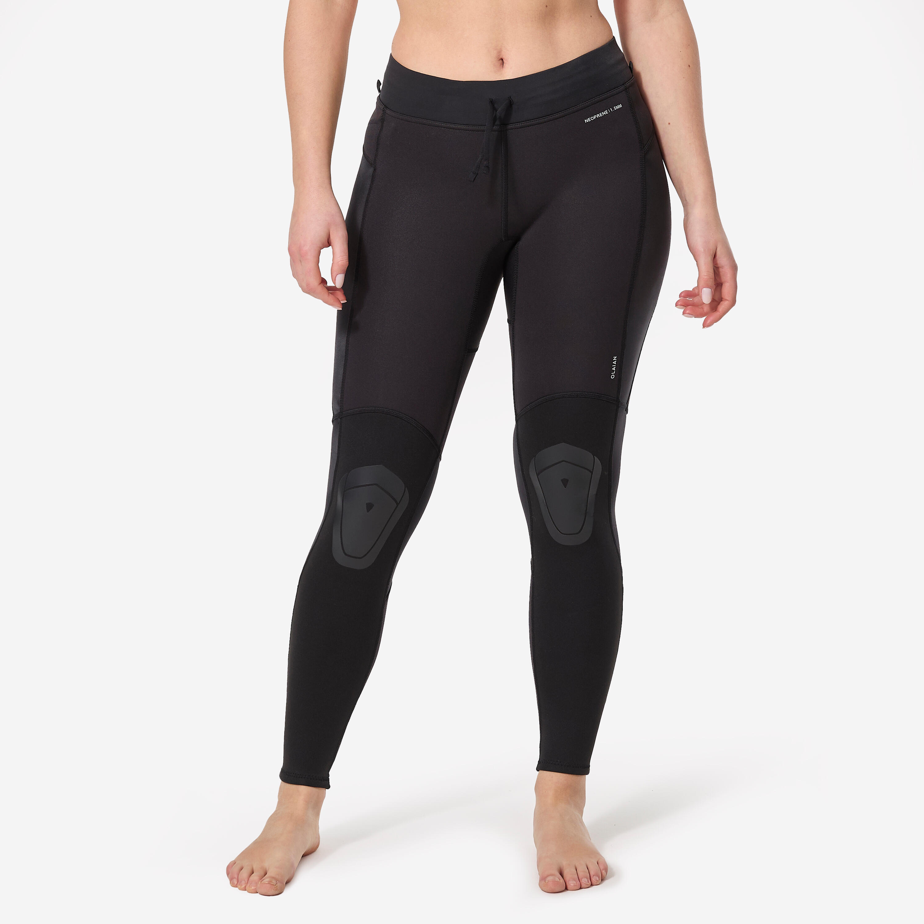 Legginsy UV surfingowe damskie Decathlon 900 z neoprenu