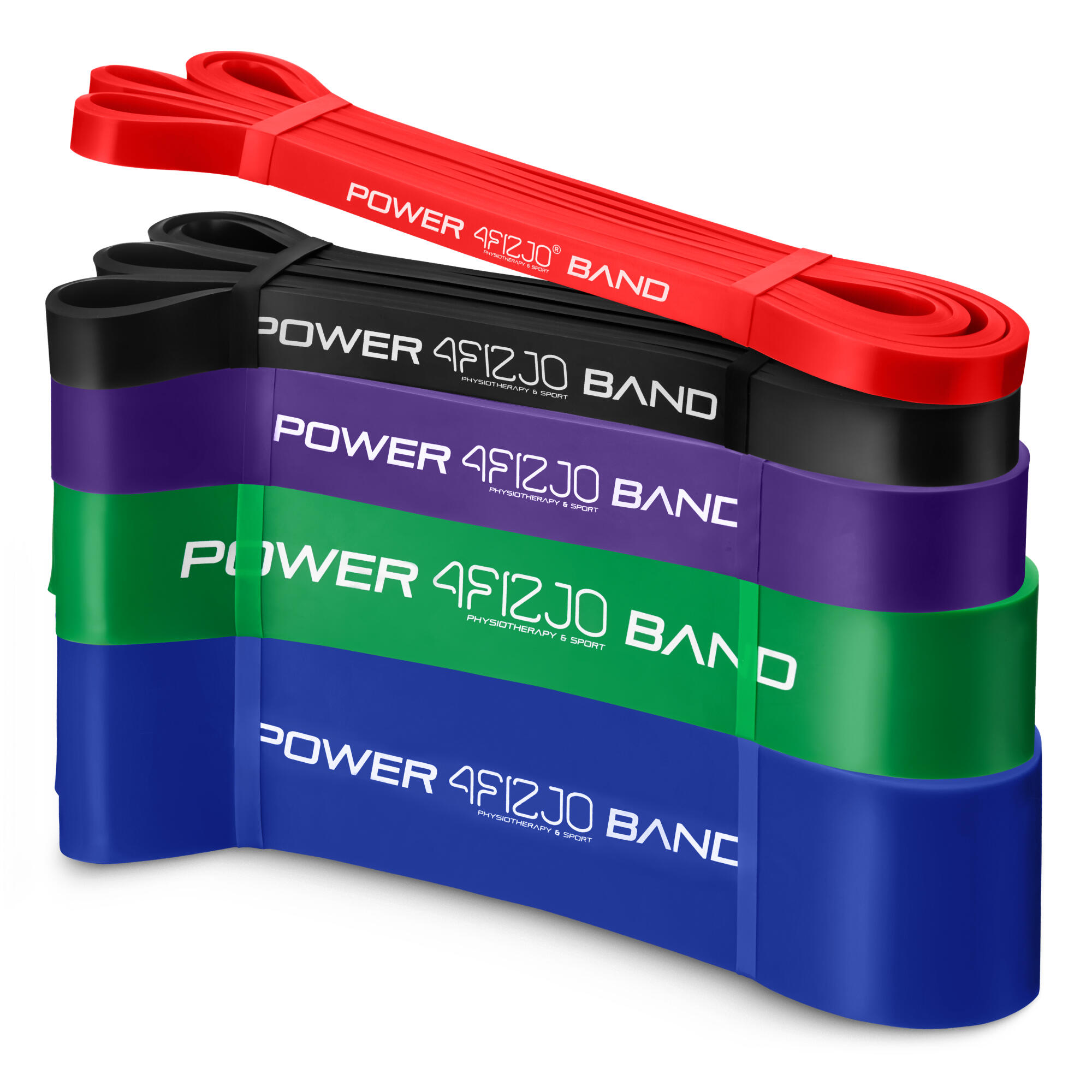 Zestaw 5 gum do ćwiczeń POWER BAND 4FIZJO