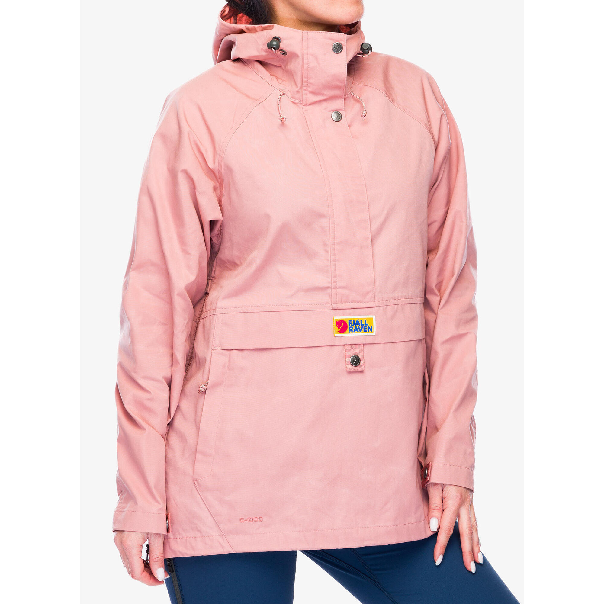 Kurtka damska Fjallraven Vardag Anorak - dusty rose L