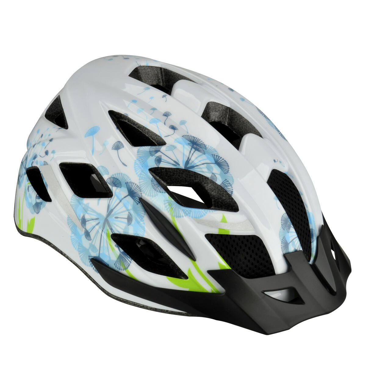 Kask rowerowy dla dorosłych Fischer Flower S/M z oświetleniem, regulowany