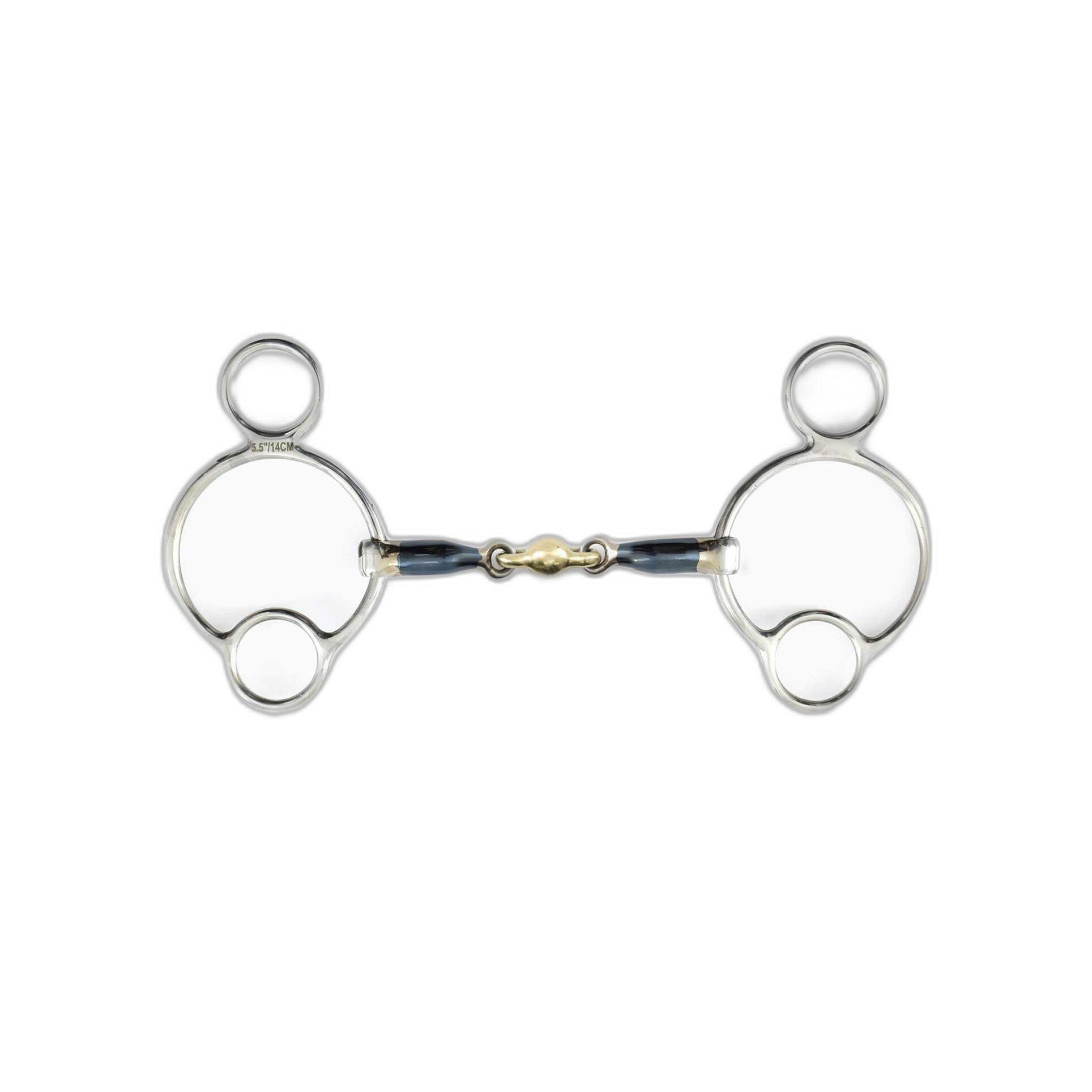 Wędzidło Pessoa dla koni z podwójnym łamaniem Premier Equine