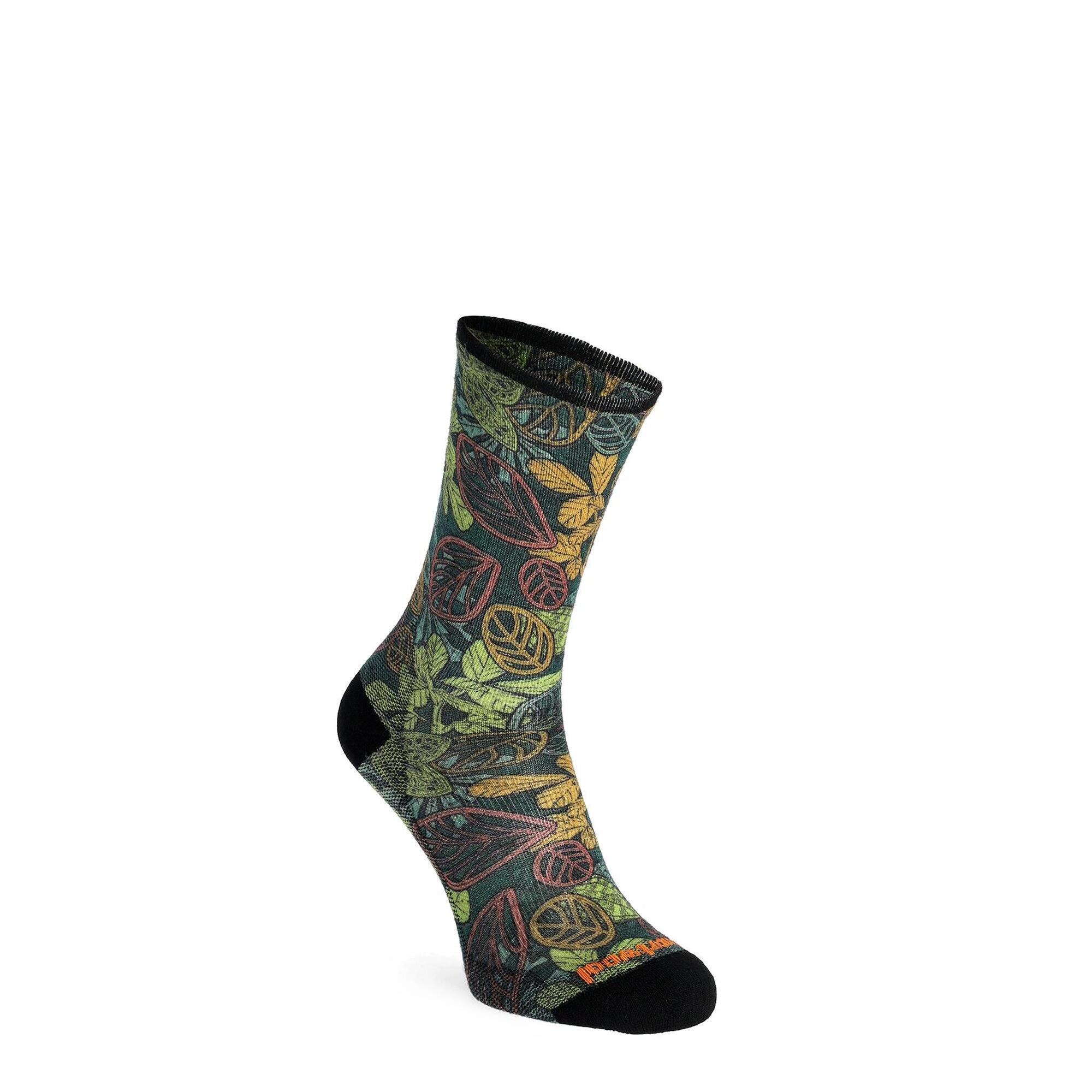 Skarpety rowerowe Smartwool Bike Zero Cushion Aloha Forest Print Crew Socks