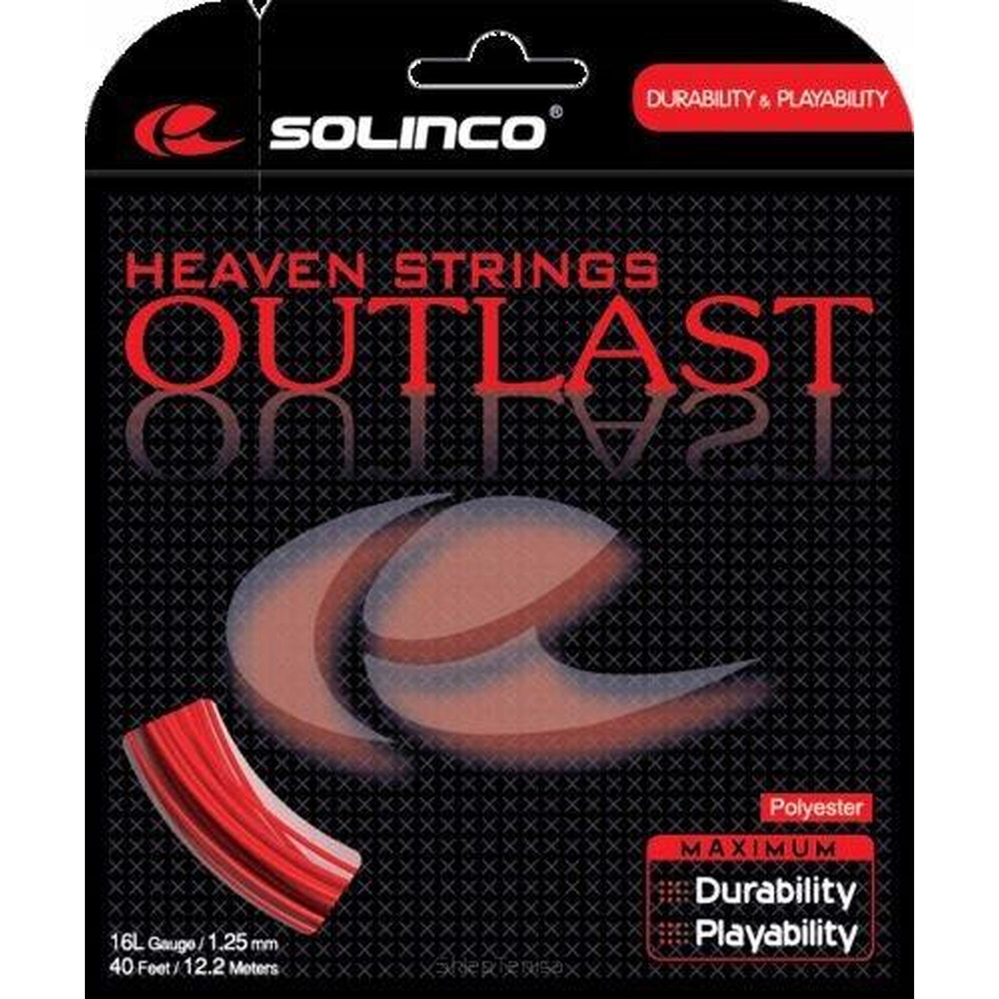 Naciąg tenisowy Solinco Outlast 12.2m 1.30 czerwony