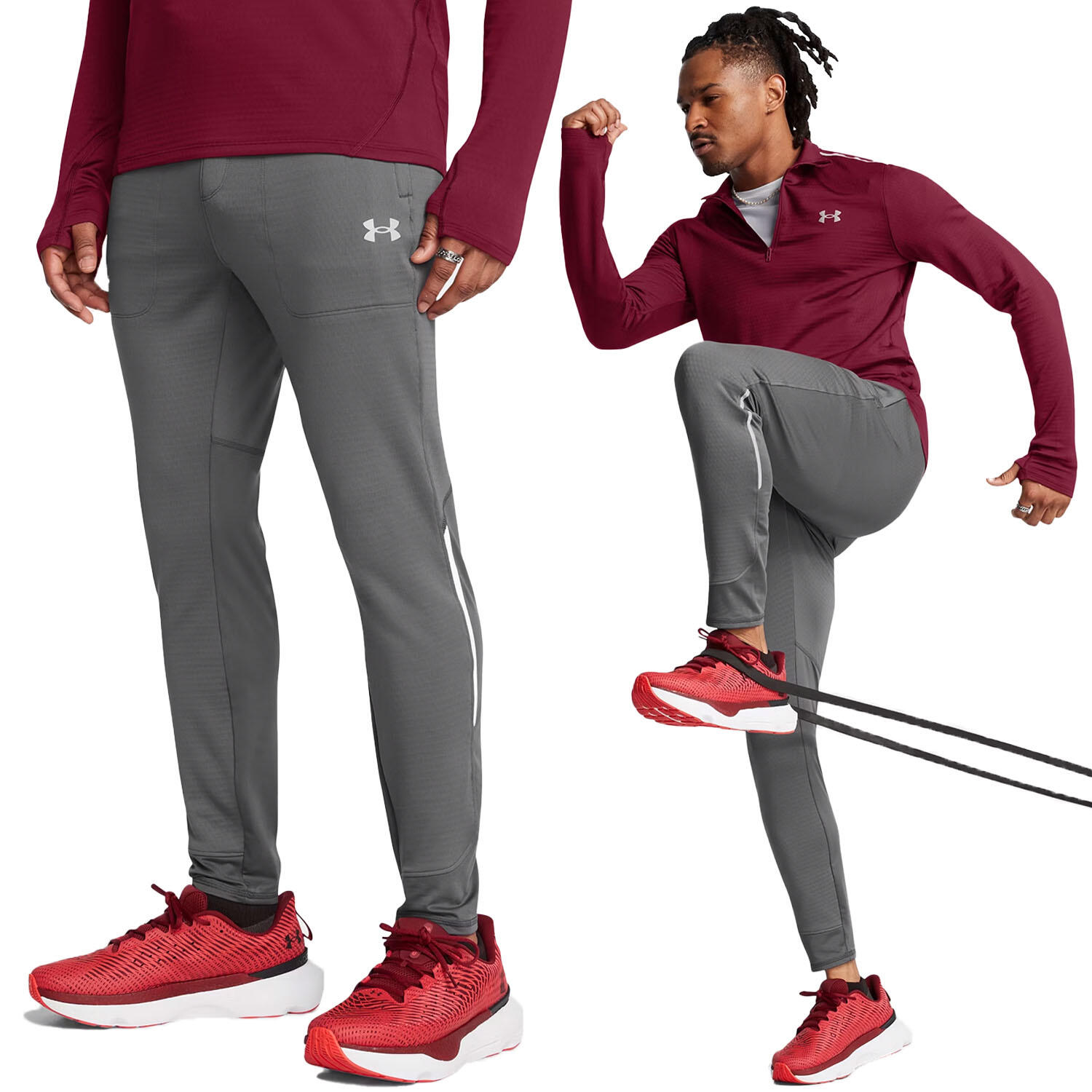 Spodnie treningowe męskie Under Armour wygodne dresowe do ćwiczeń