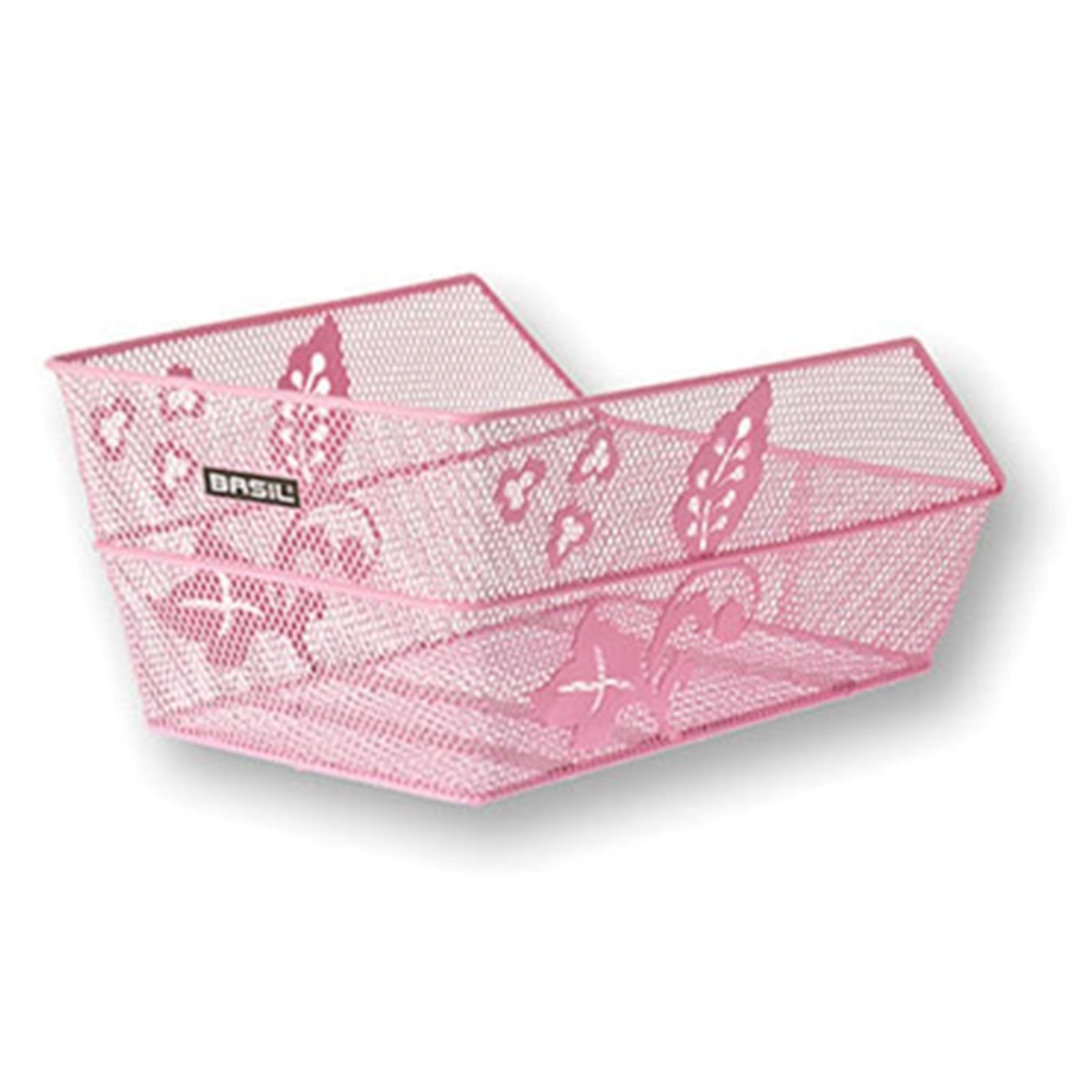 Kosz Rowerowy Cento S Fm Flower Z Mocowaniem Stałym 36 X 26 X 18 Cm - Różowy