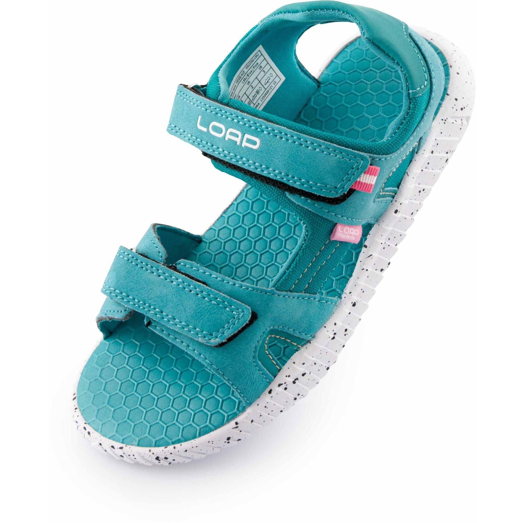 Sandały dziecięce LOAP Veos Kid niebieskie/fluo koral roz.34