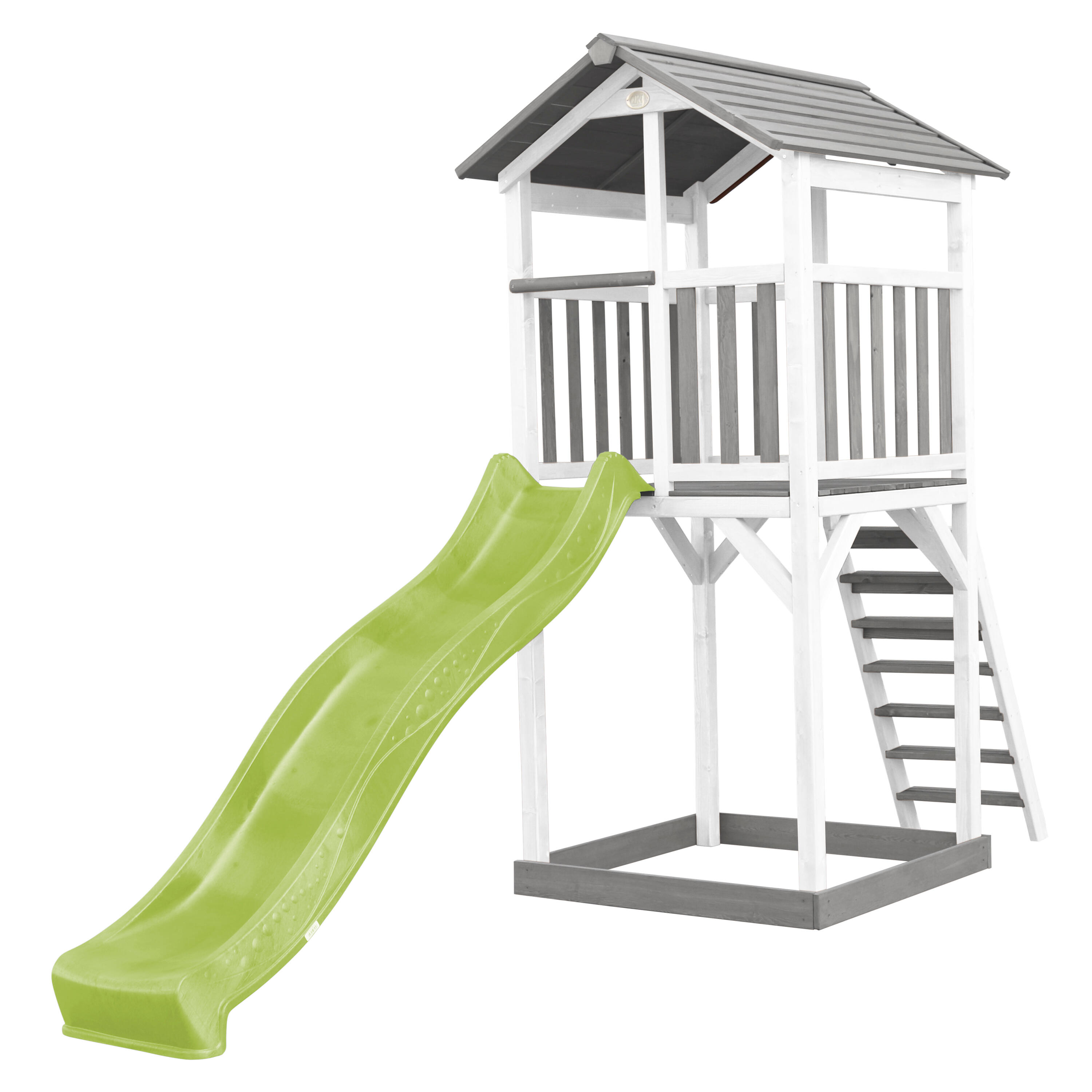 Plac zabaw AXI Beach Tower, zjeżdżalnia i piaskownica