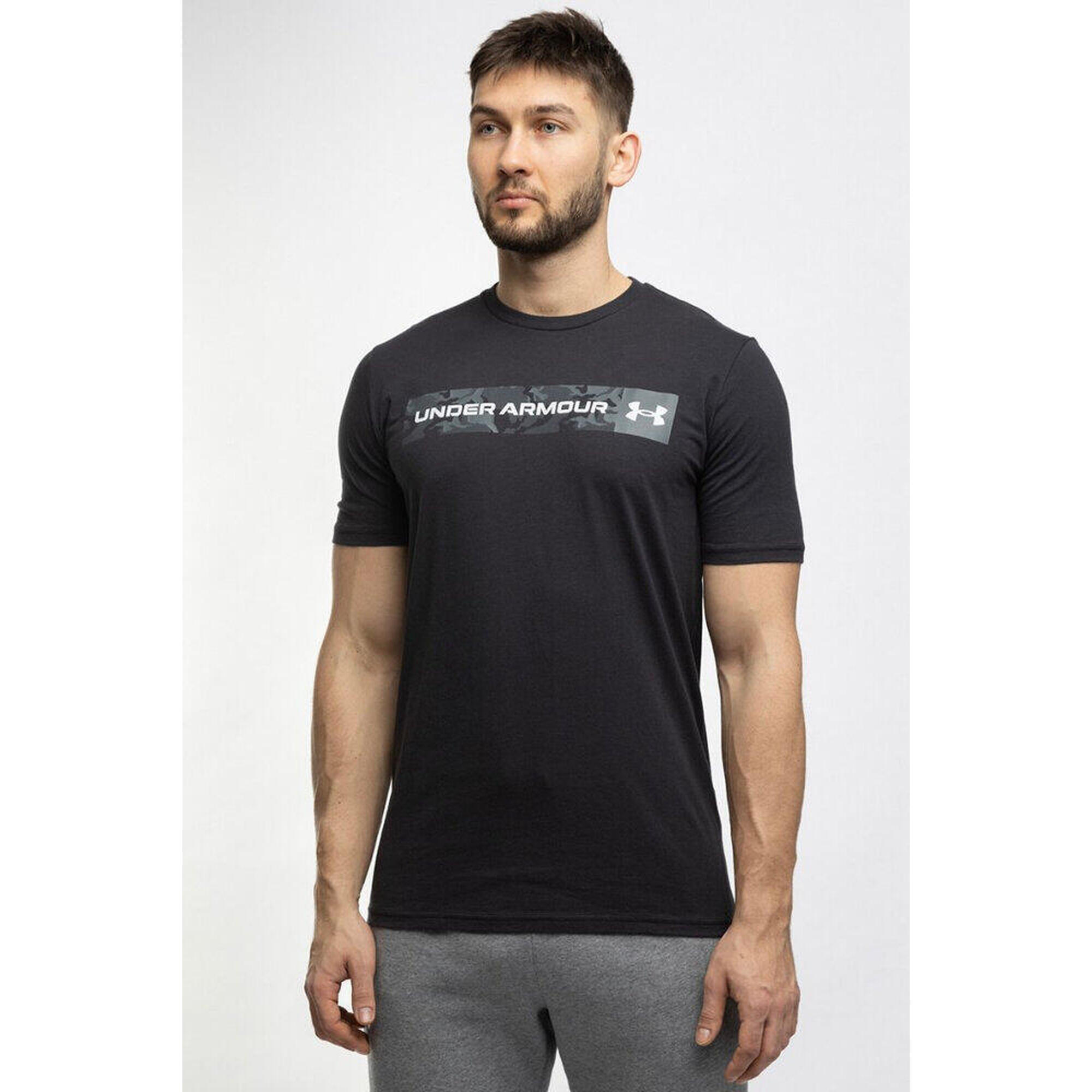 Koszulka sportowa męska Under Armour Camo Chest Stripe SS