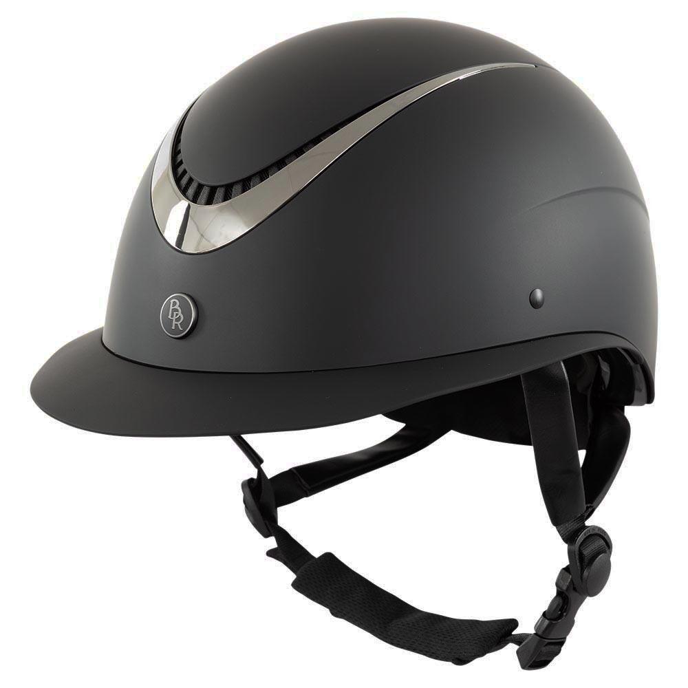 Kask jeździecki z daszkiem polo BR Equitation Thêta Plus Painted