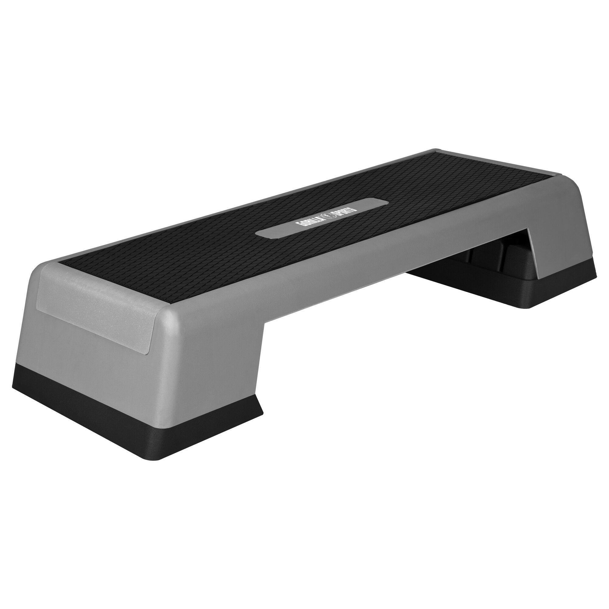 Duży step fitness do aerobiku regulowany 15-25 cm Gorilla Sports