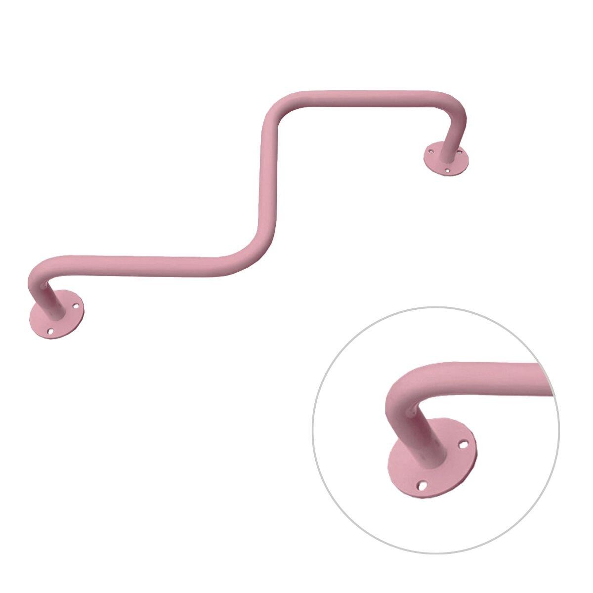 Drążek Do Podciągania Sufitowy Wygięty Różowy