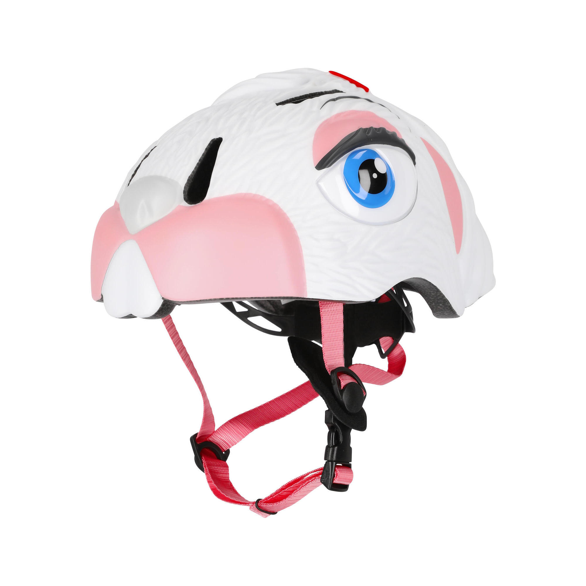 Kask Rowerowy dla dzieci | Biały Królik | Crazy Safety | Certyfikowany