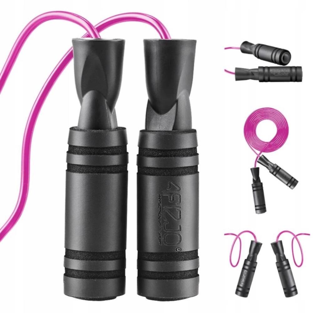 Skakanka bokserska z antypoślizgowymi uchwytami BASIC 4FIZJO