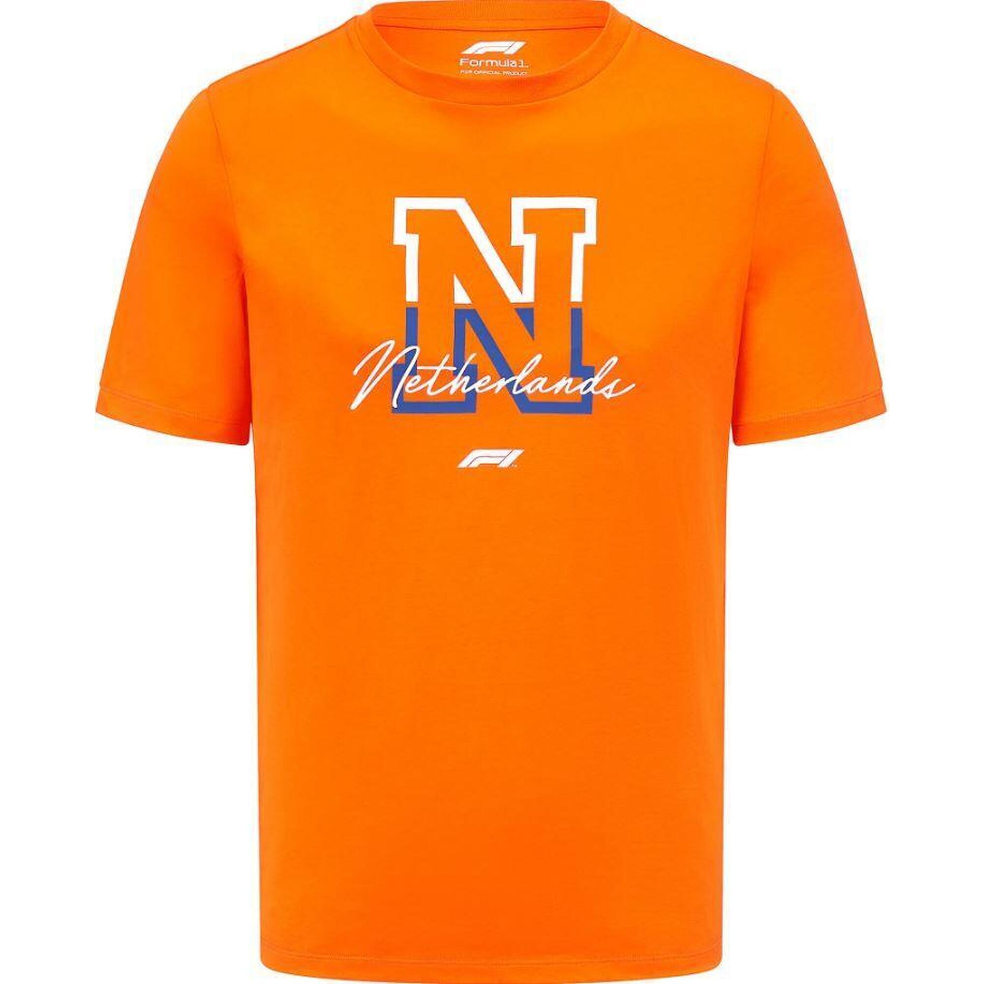 Koszulka F1 Zandvoort męska pomarańcz XL