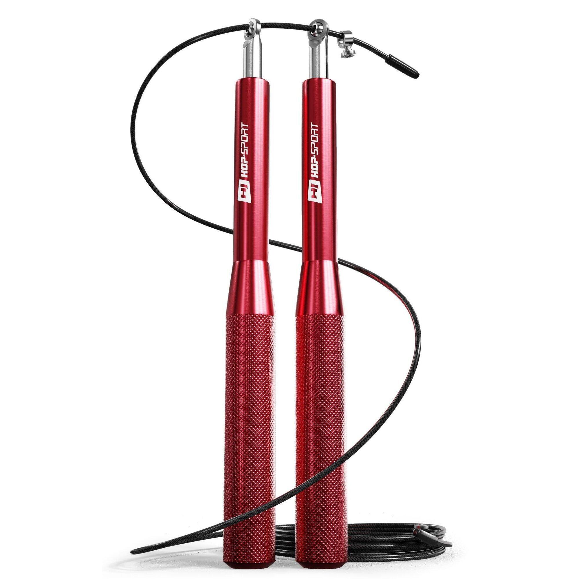 Skakanka aluminiowa z łożyskami Hop-Sport