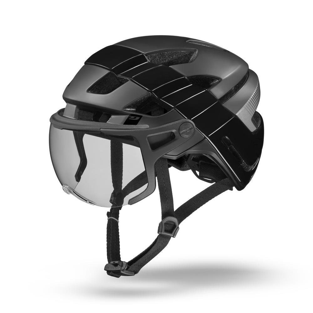 Kask rowerowy z szybą Julbo Itineraire Evo Black czarny
