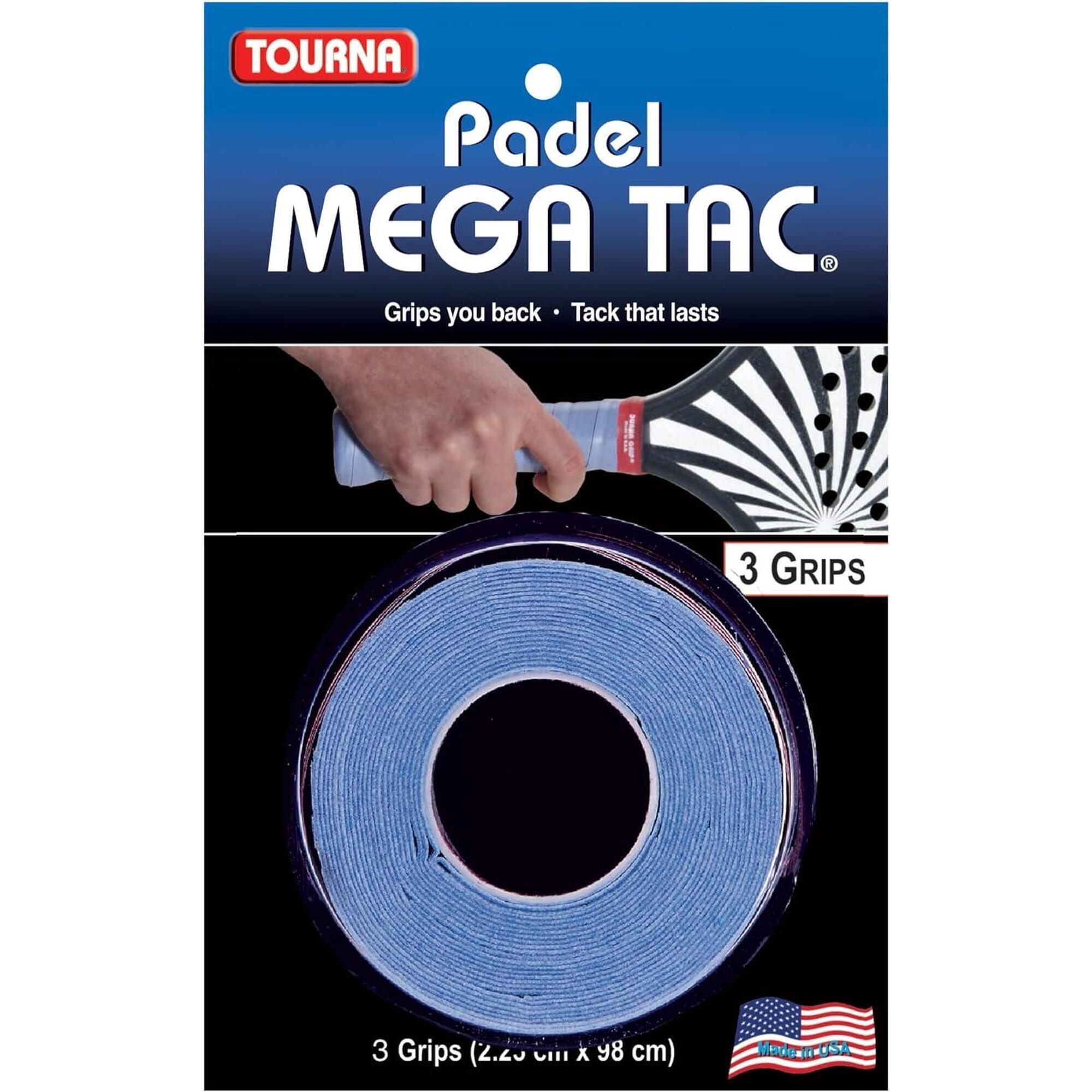 Owijki wierzchnie Tourna Mega Tac niebieskie x3 do padla
