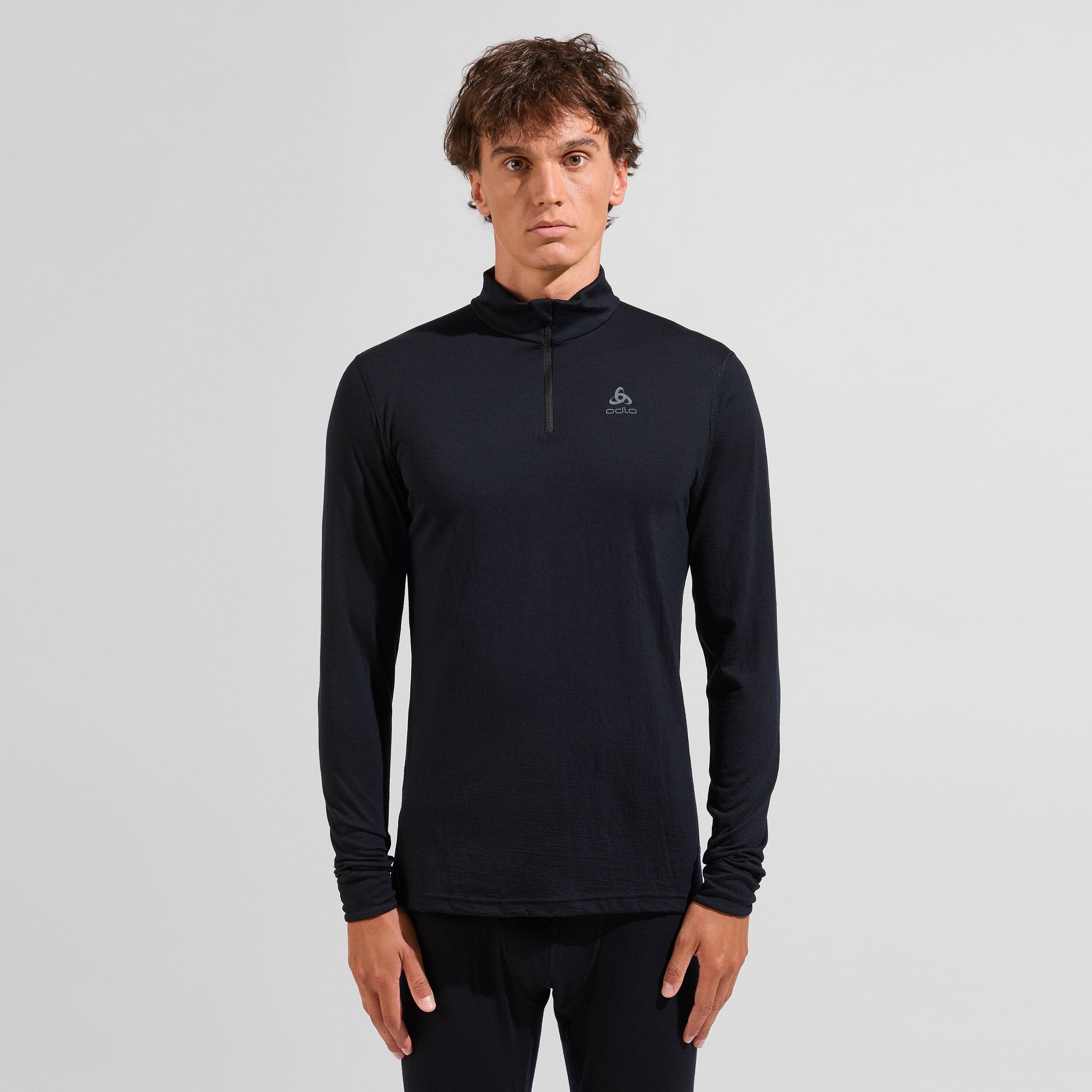 Koszulka męska Odlo BL TOP turtle neck l/s half zip MERINO 2