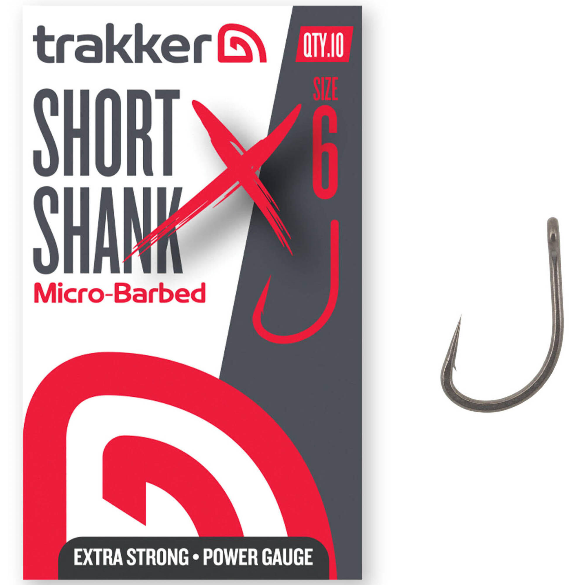 Haczyki Karpiowe Z Zadziorem Trakker Short Shank Xs Hooks Micro Barbed R. 6