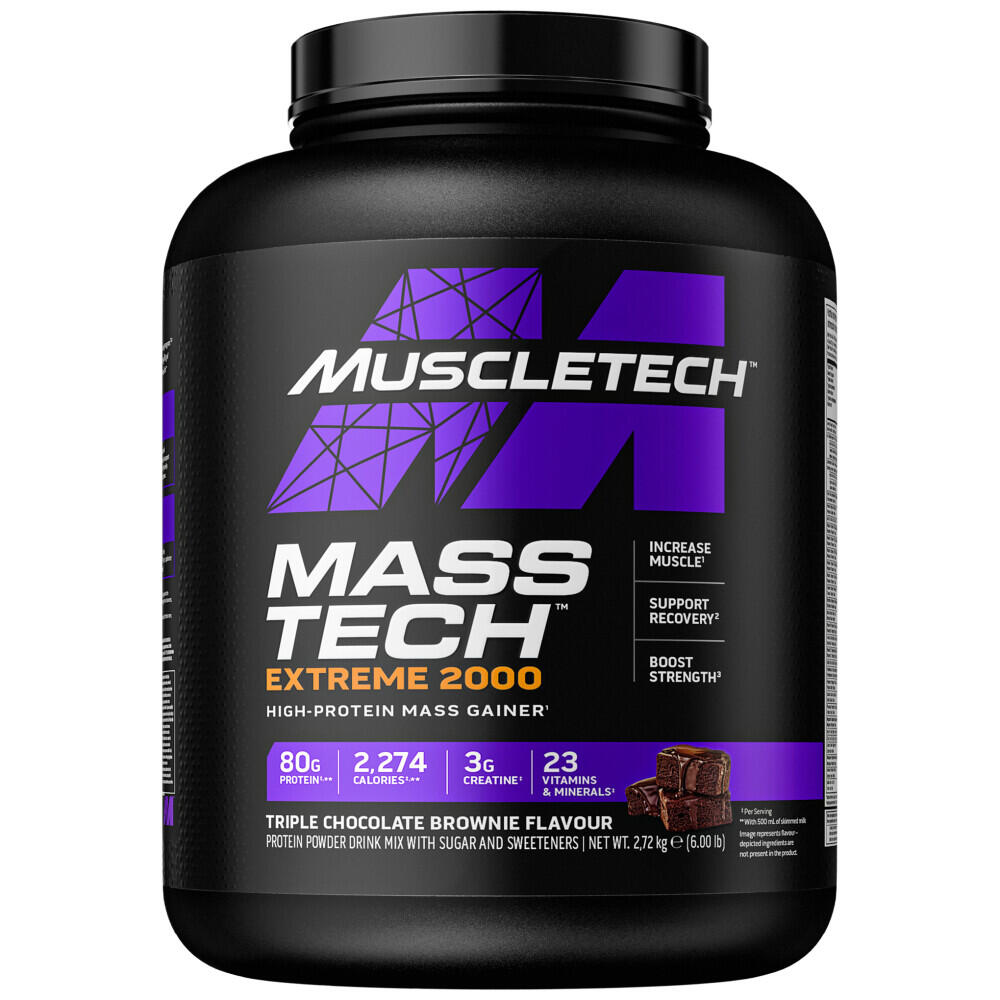 Gainer Mass-Tech Extreme 2000 MuscleTech Triple Chocolate Brownie 2720g