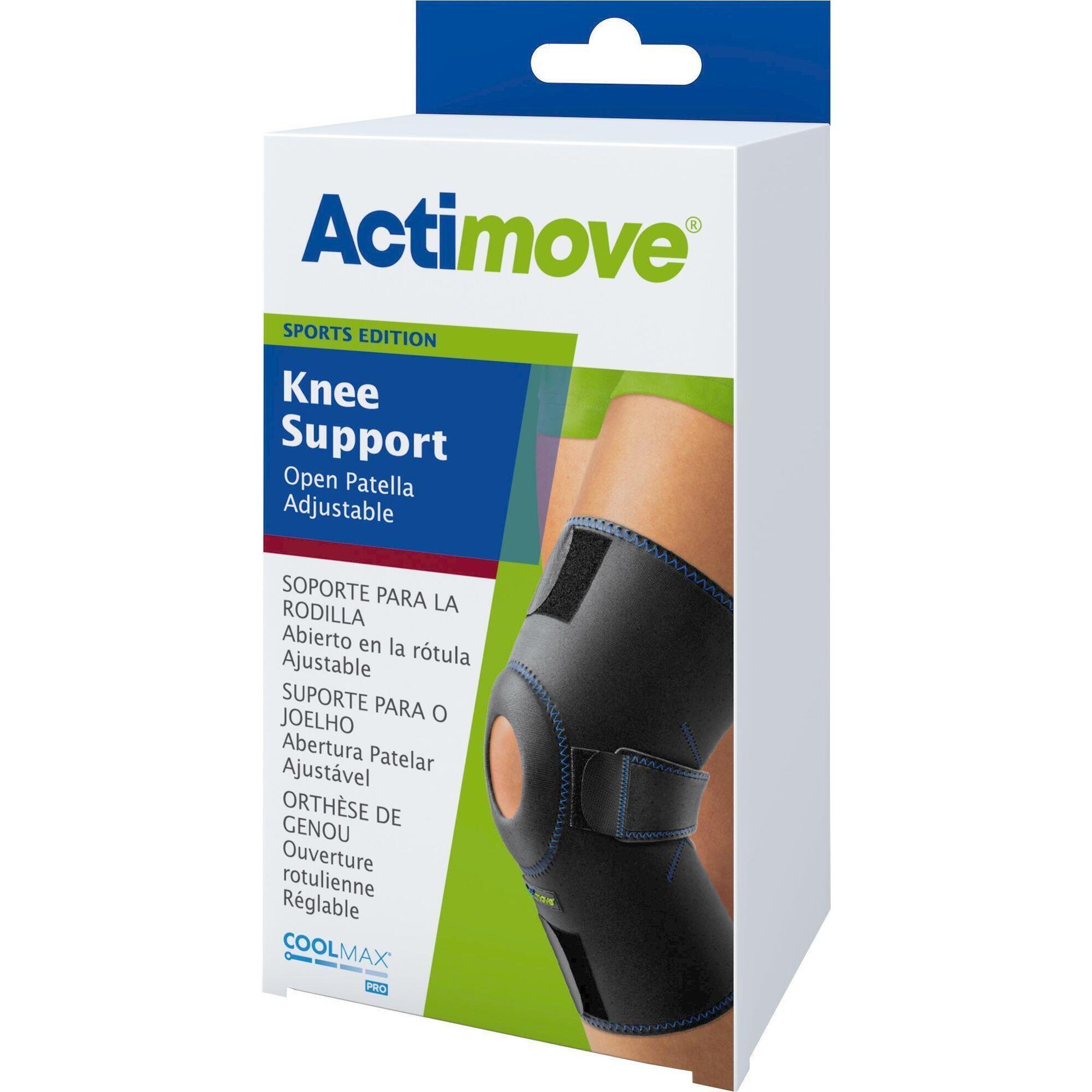 Orteza Stawu Kolanowego Actimove Sports Edition z odsłoniętą rzepką, regulowana