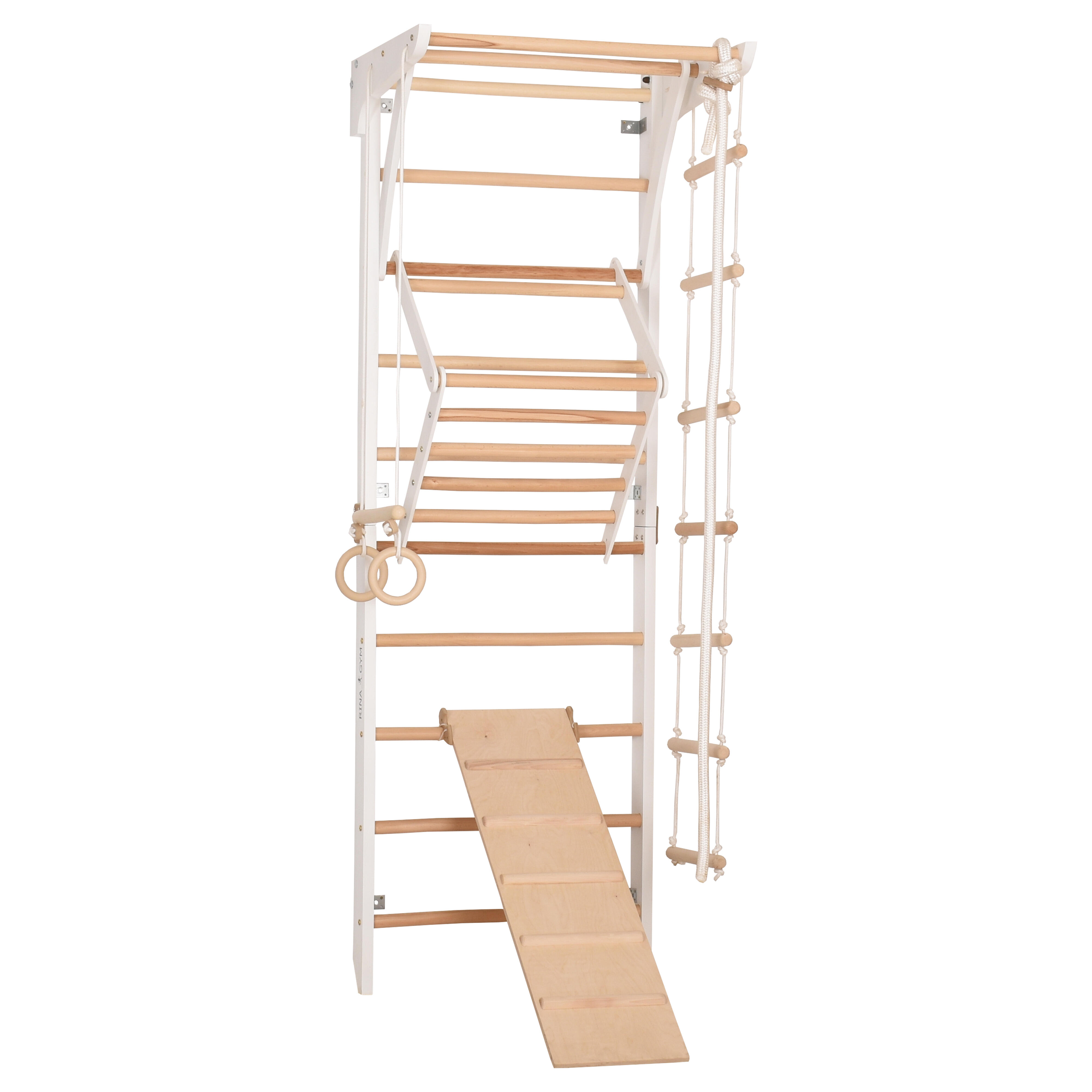 Drabinka gimnastyczna dla dzieci i dorosłych Rinagym Kinder 3 Biały