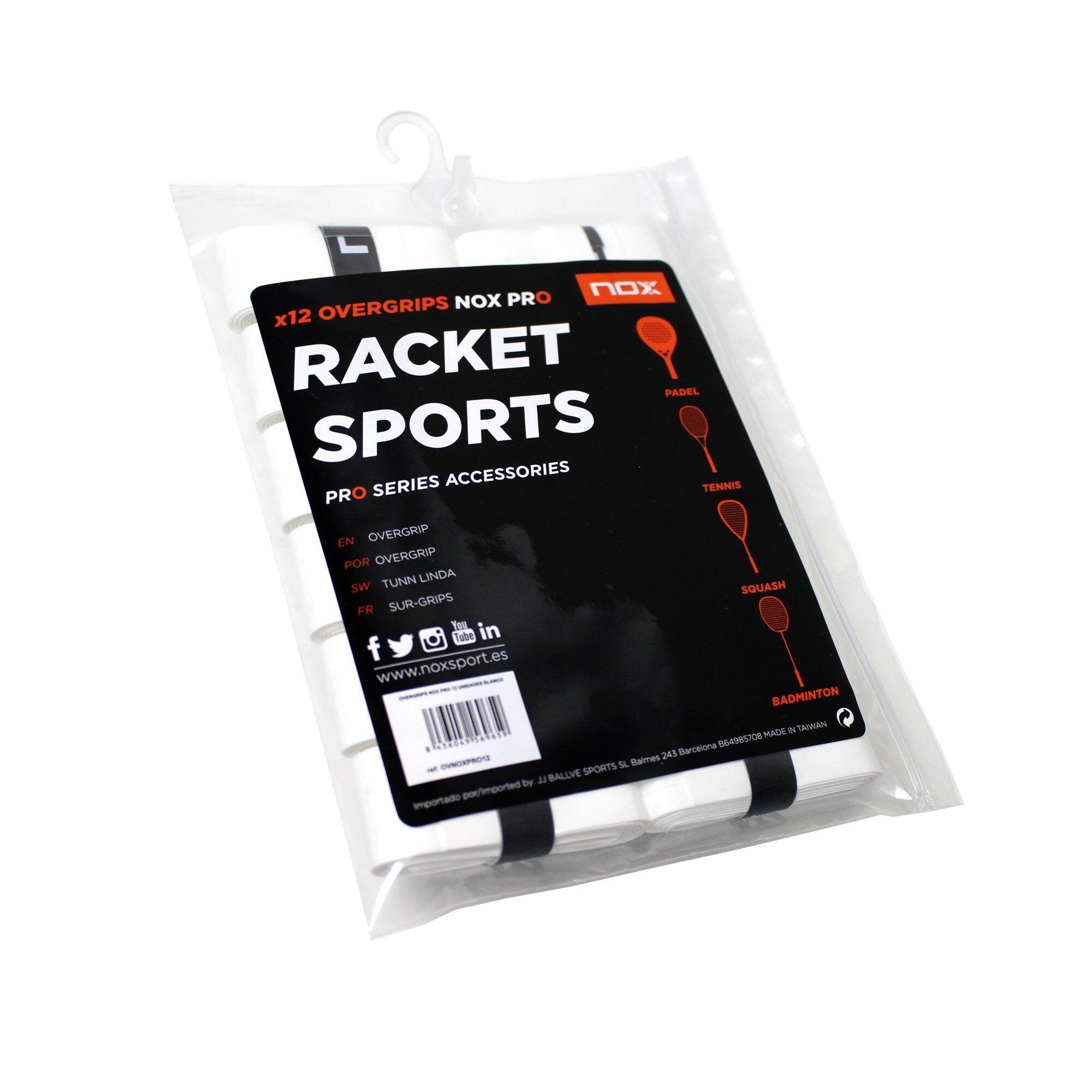 Owijki wierzchnie do padla Nox Overgrip 12P białe