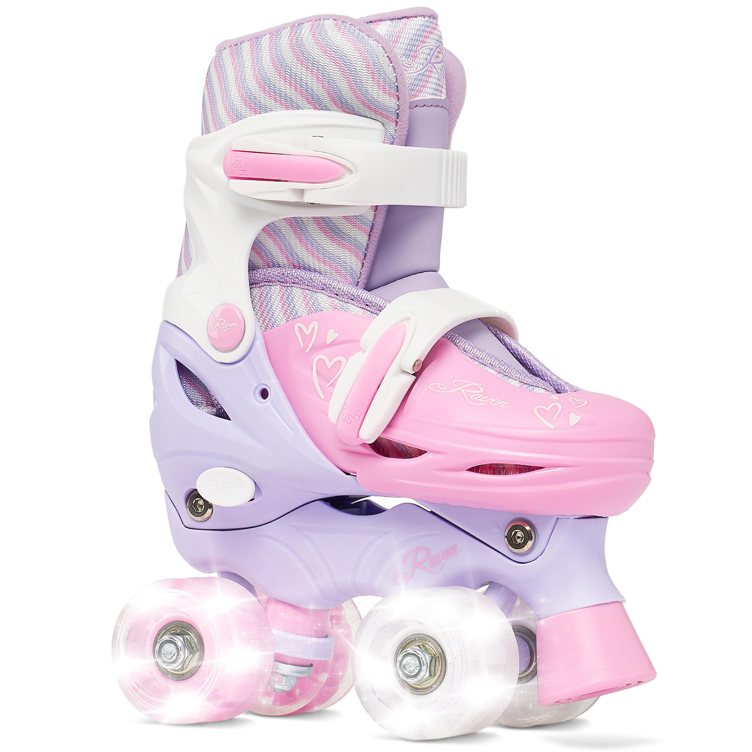 Wrotki Regulowane Raven Loret Kółka LED