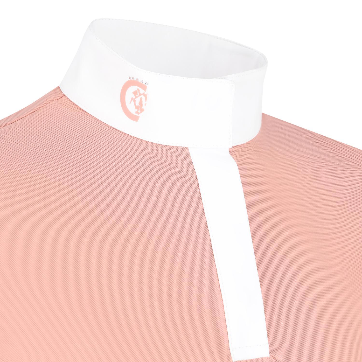 Dziewczęca koszulka polo z długim rękawem do jazdy konnej Kentucky Tokyo