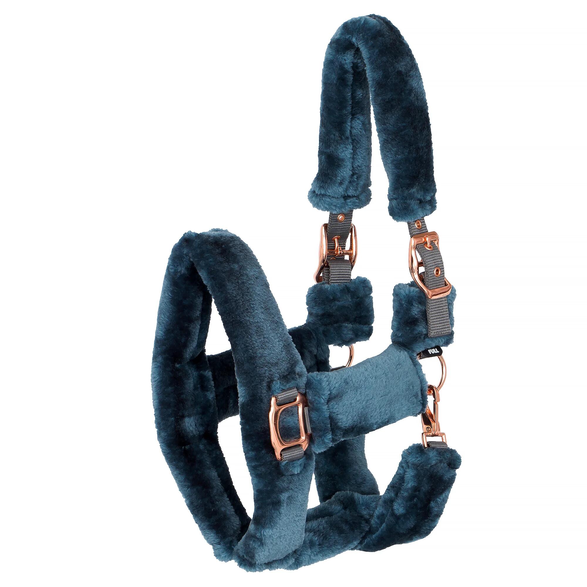 Kantar dla konia START Teddy RoseGold z miękkim futerkiem
