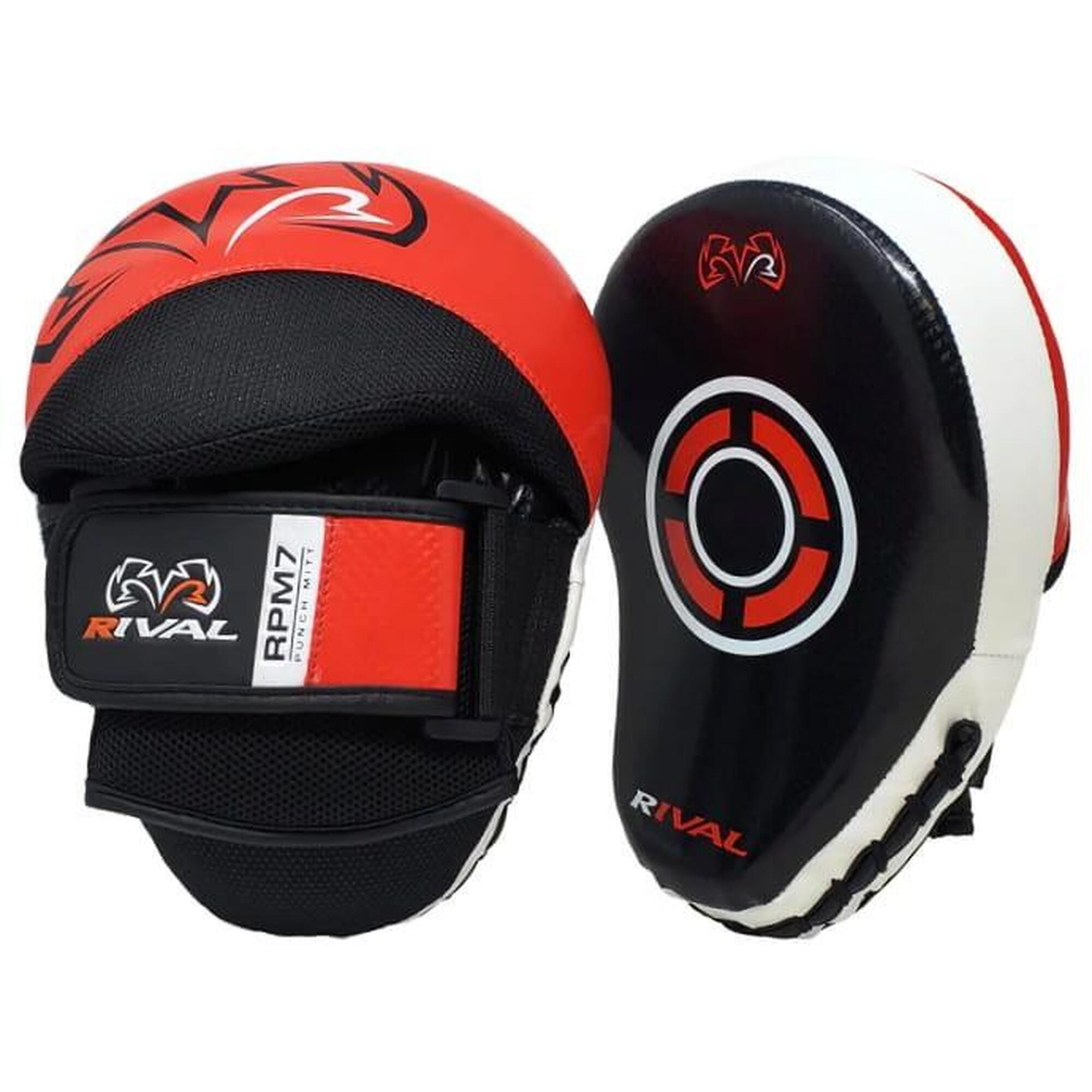 Tarcze Treningowe do Boksu Rival RPM7 Czarno-Czerwone