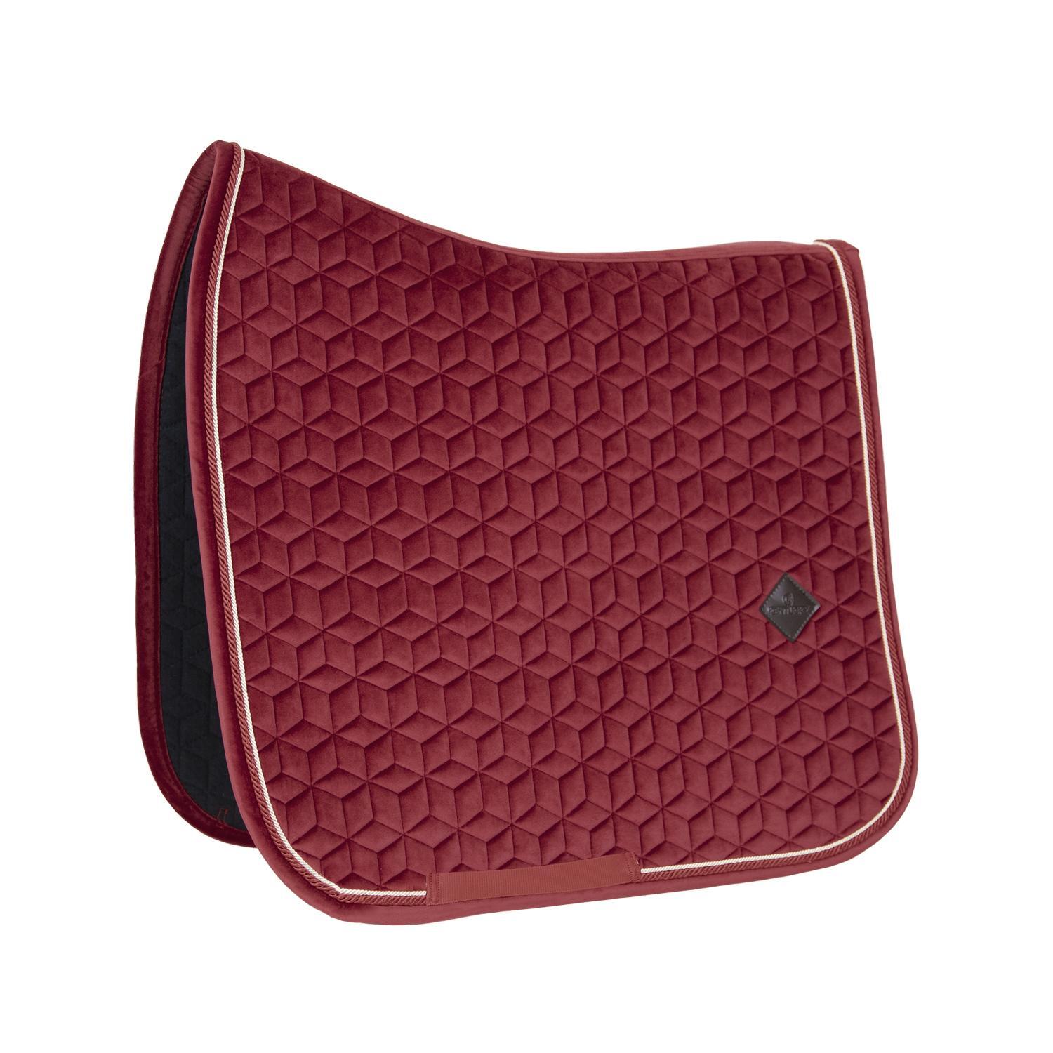 Podkładka jeździecka amortyzująca Kentucky Horsewear Velvet Jumping Bordeaux