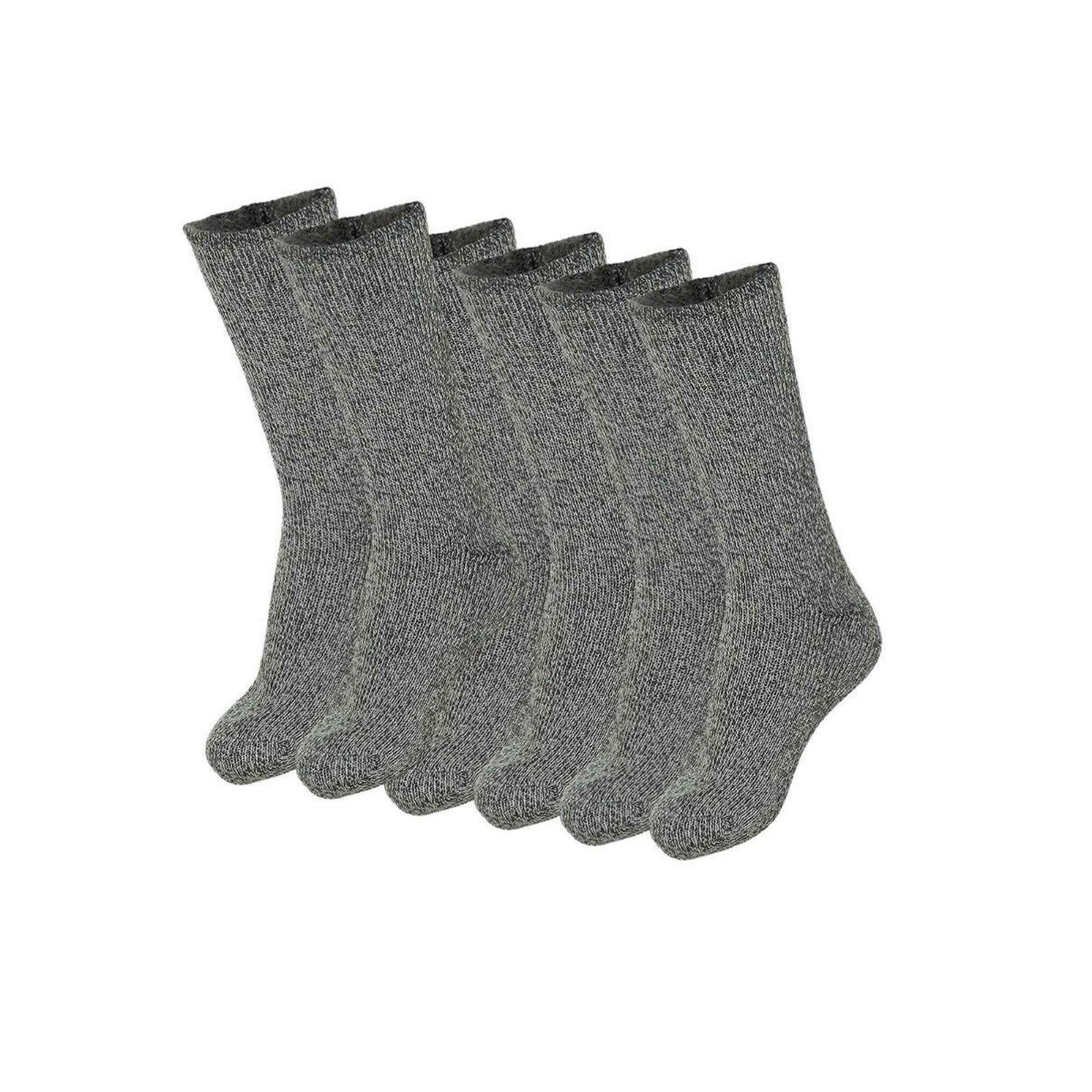 Damskie Skarpety Termiczne - 4 Pary - Średni Szary