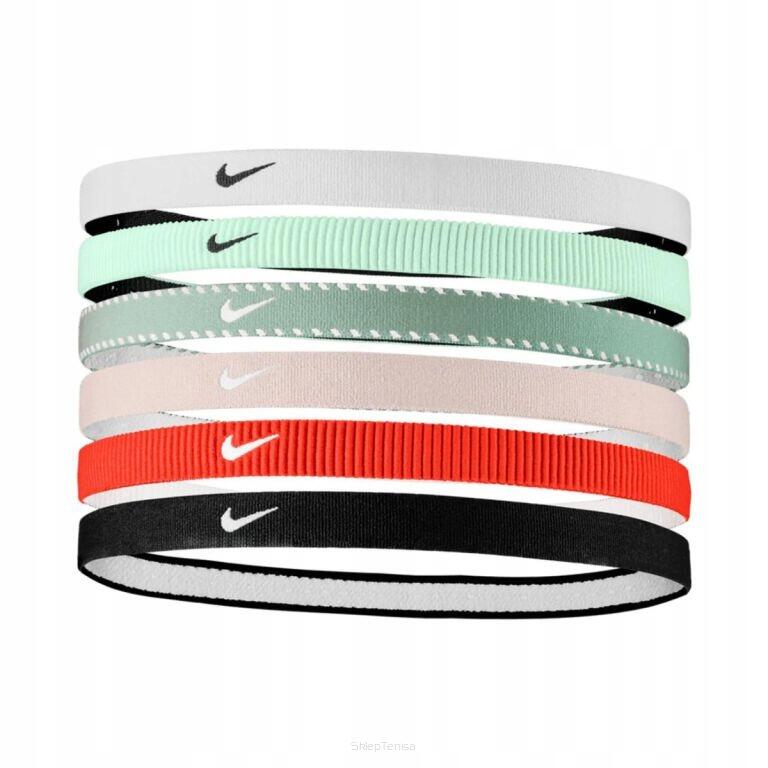 Opaski na głowę Nike Classic Swoosh Headbands wielokolorowe x6