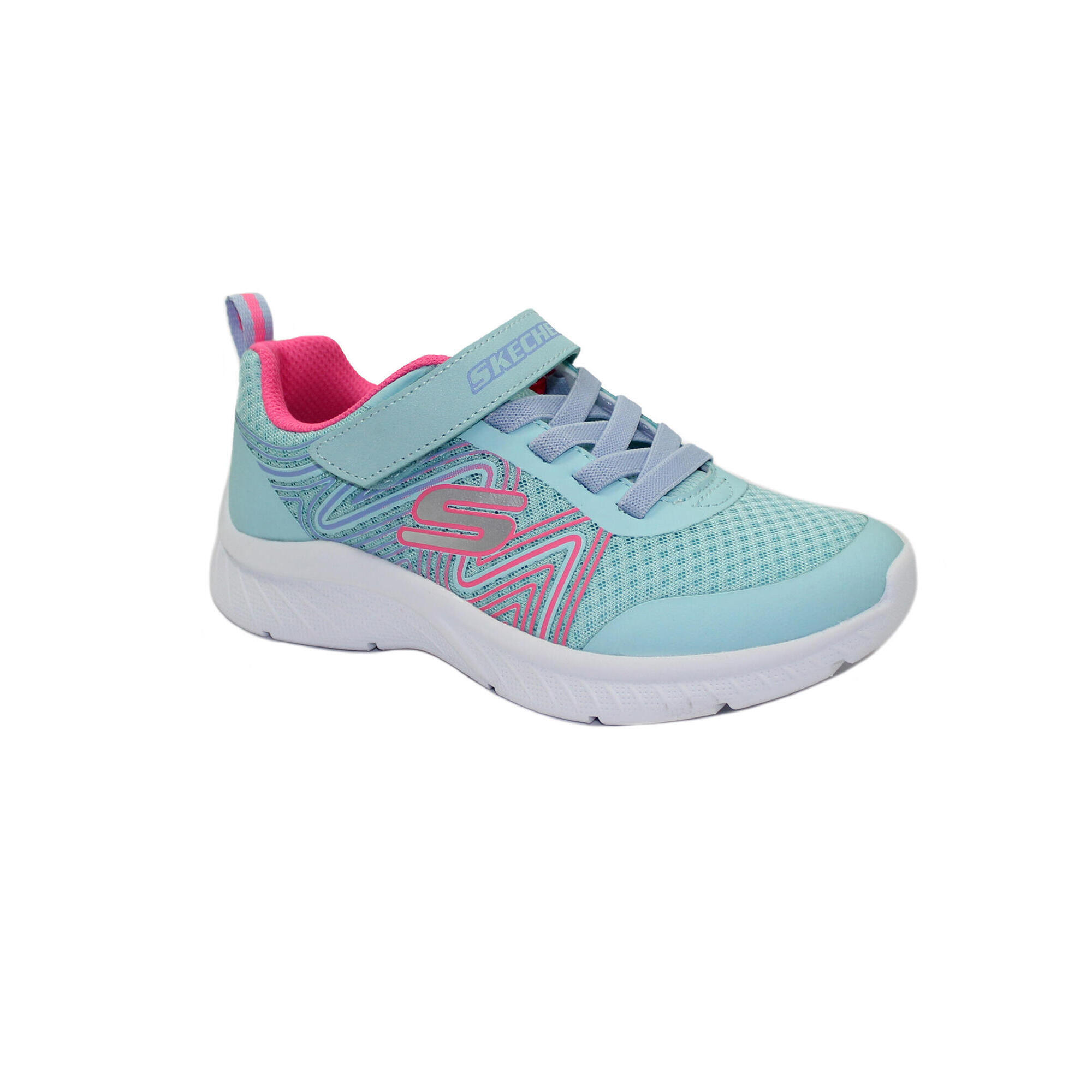 Buty Skechers Dziecięce Sportowe Niebiesko Turkusowo Różowe