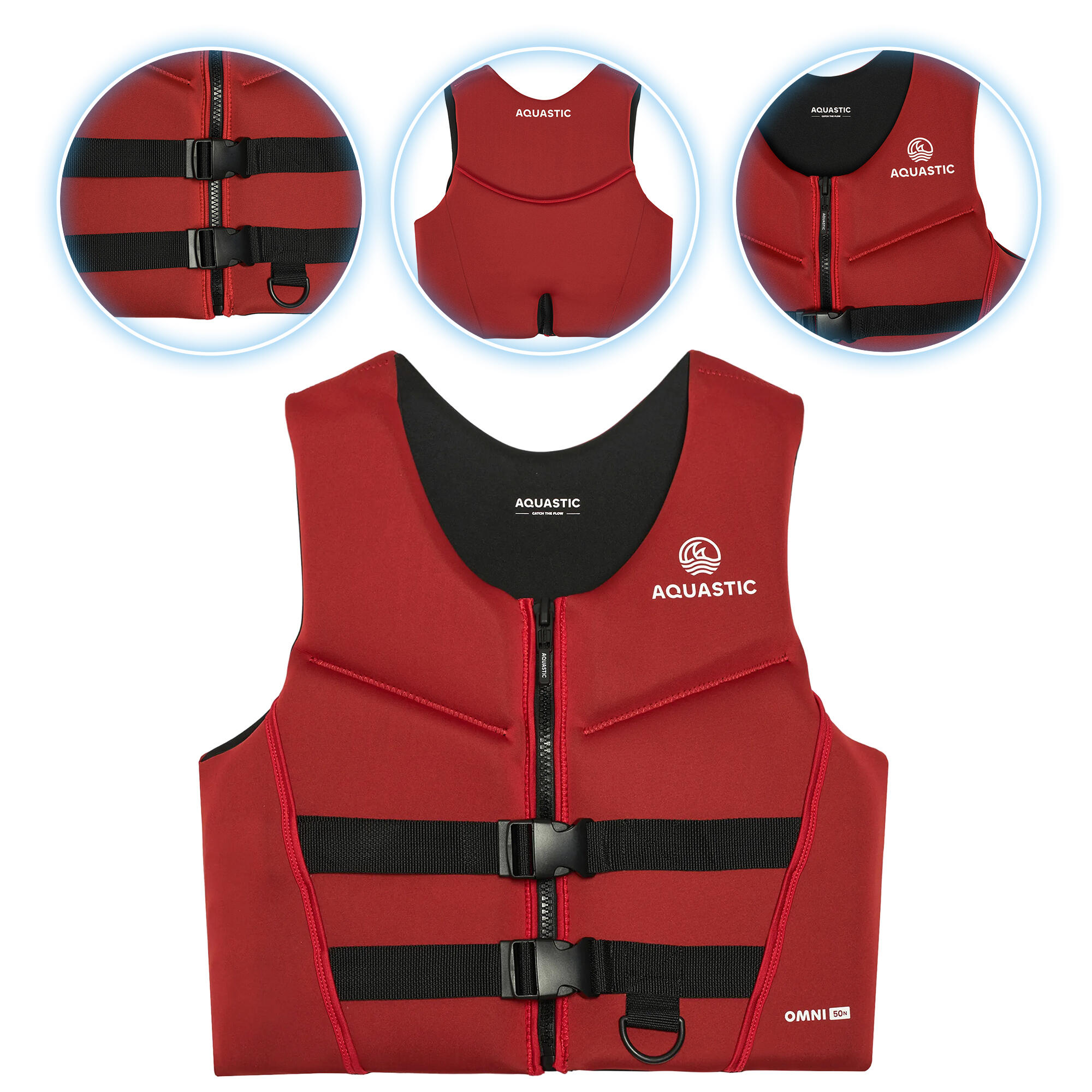 Kamizelka asekuracyjna AQUASTIC Omni 50N neoprenowa