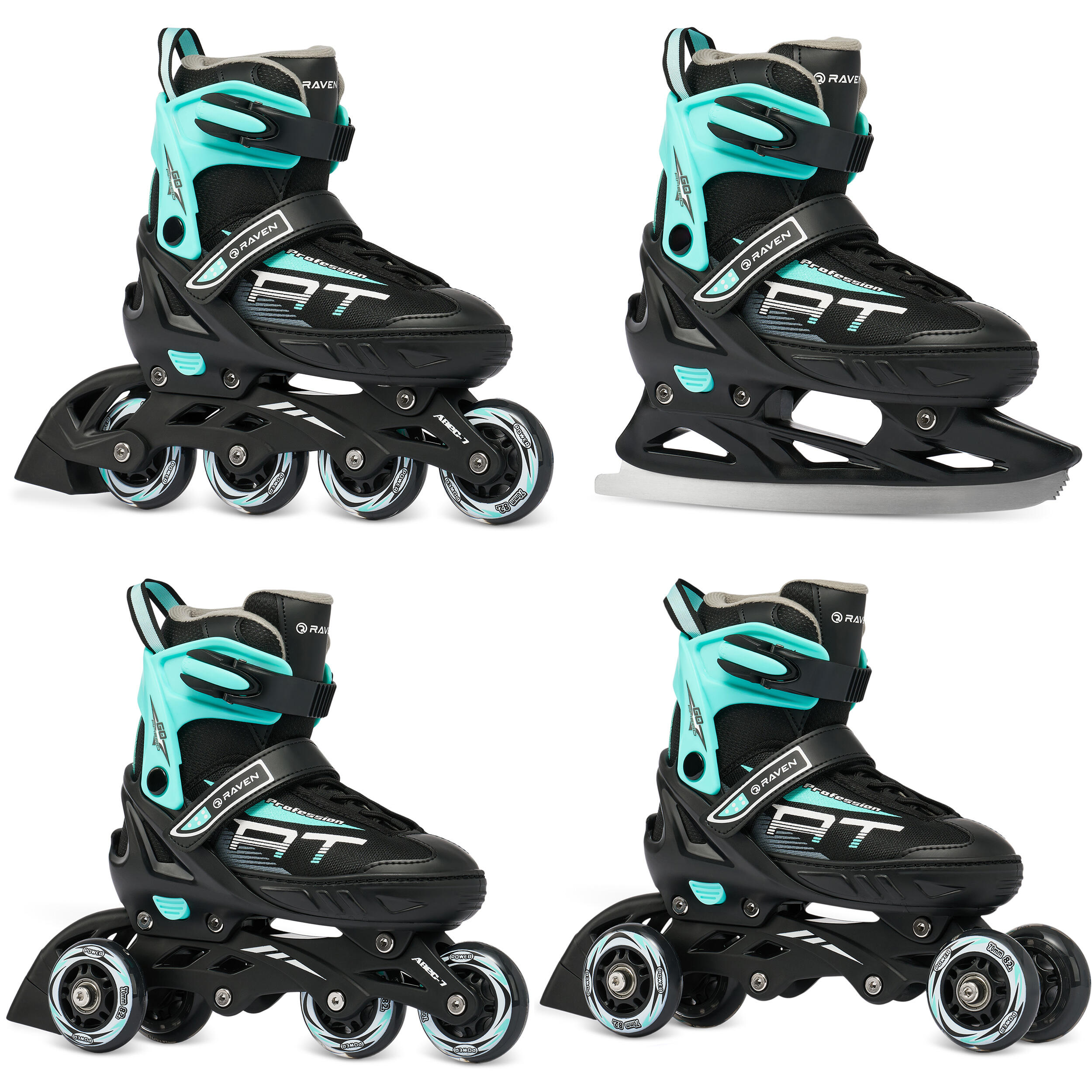 Rolki Wrotki Łyżwy 4w1 Raven Profession