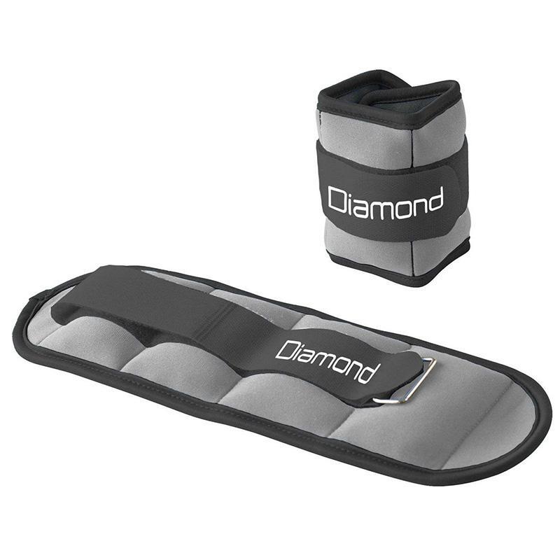 Obciążnik na kostkę Diamond Pro 2x1,5 kg szary