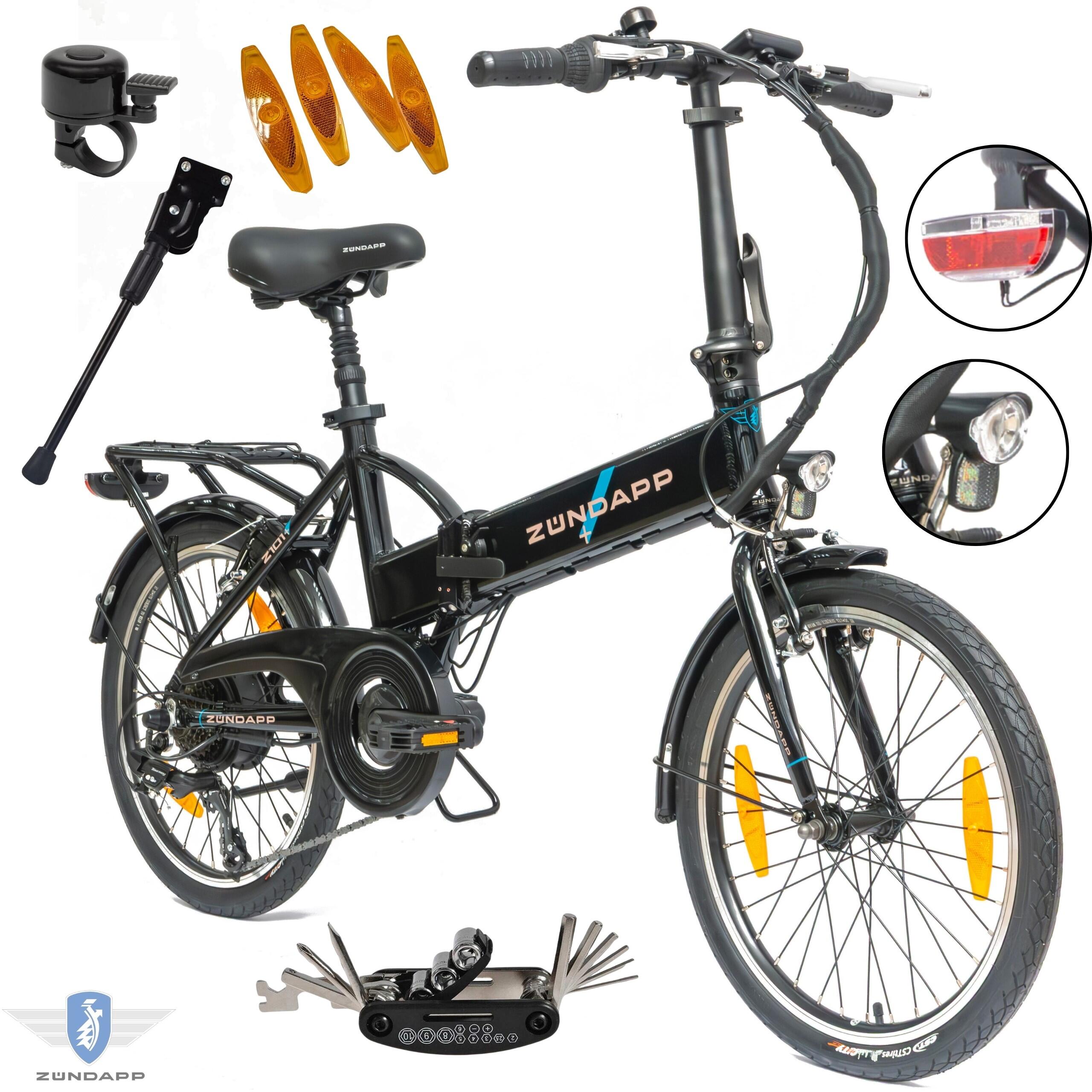 Elektryczny Rower Składany 20 Wspomaganie 250W 90 km Bagażnik Składak ALU