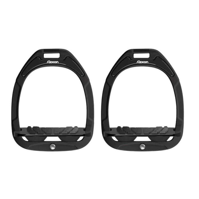 Strzemiona jeździeckie Green Composite nachylone z gripem Flex-On