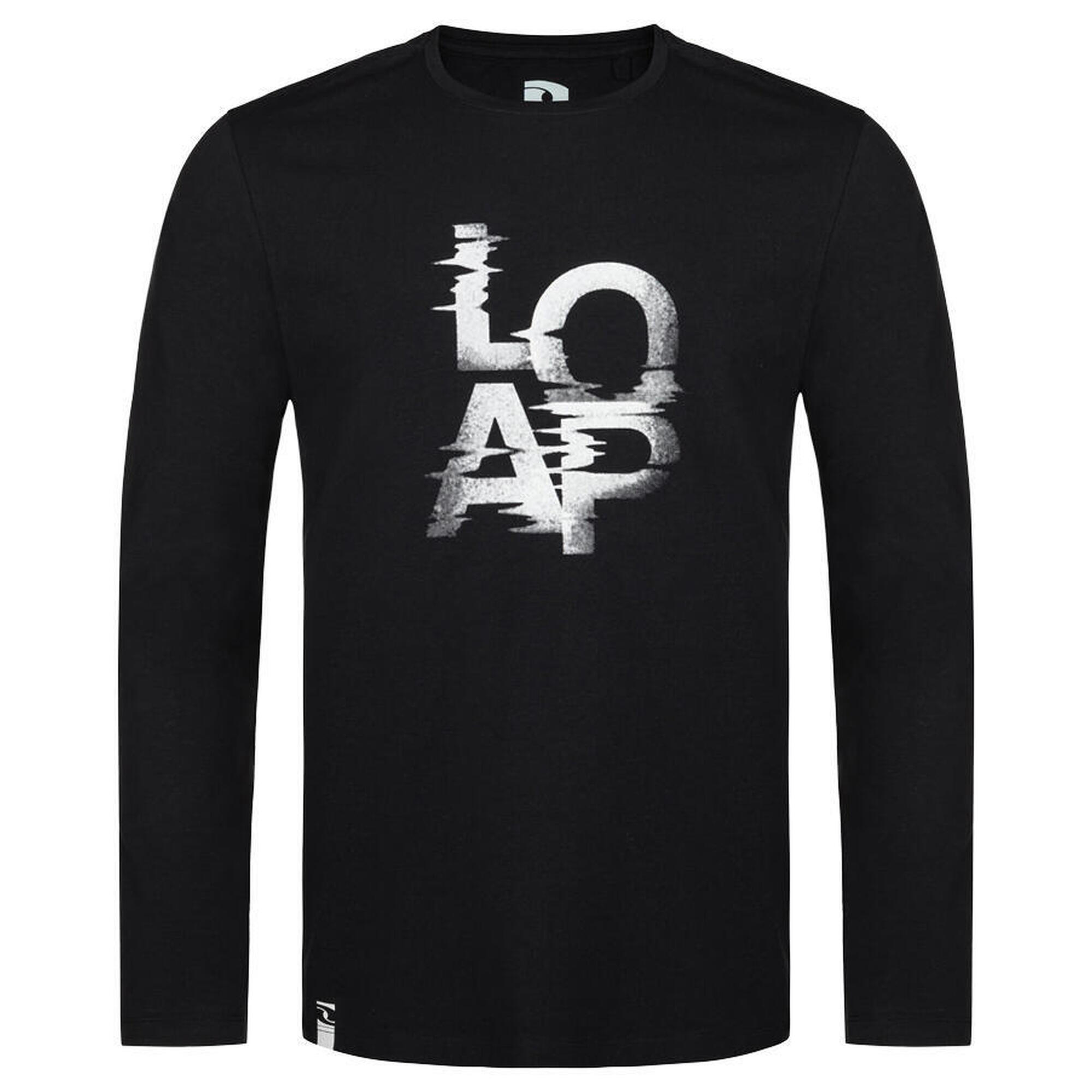 Męska Koszulka Loap Altron Black L - Oddychająca Bawełna