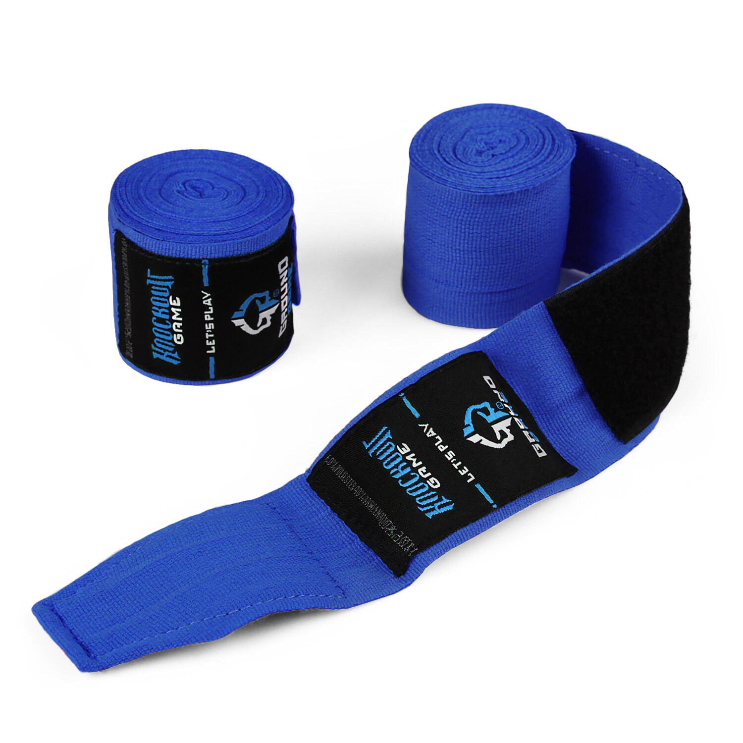 Bandaże bokserskie Ground Game Classic Niebieskie 4m