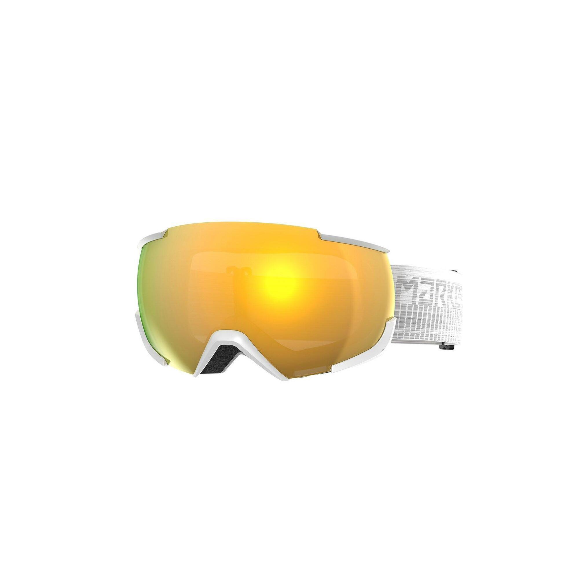 Gogle MARKER 16:10+ WHITE w/GOLD MIRROR CS