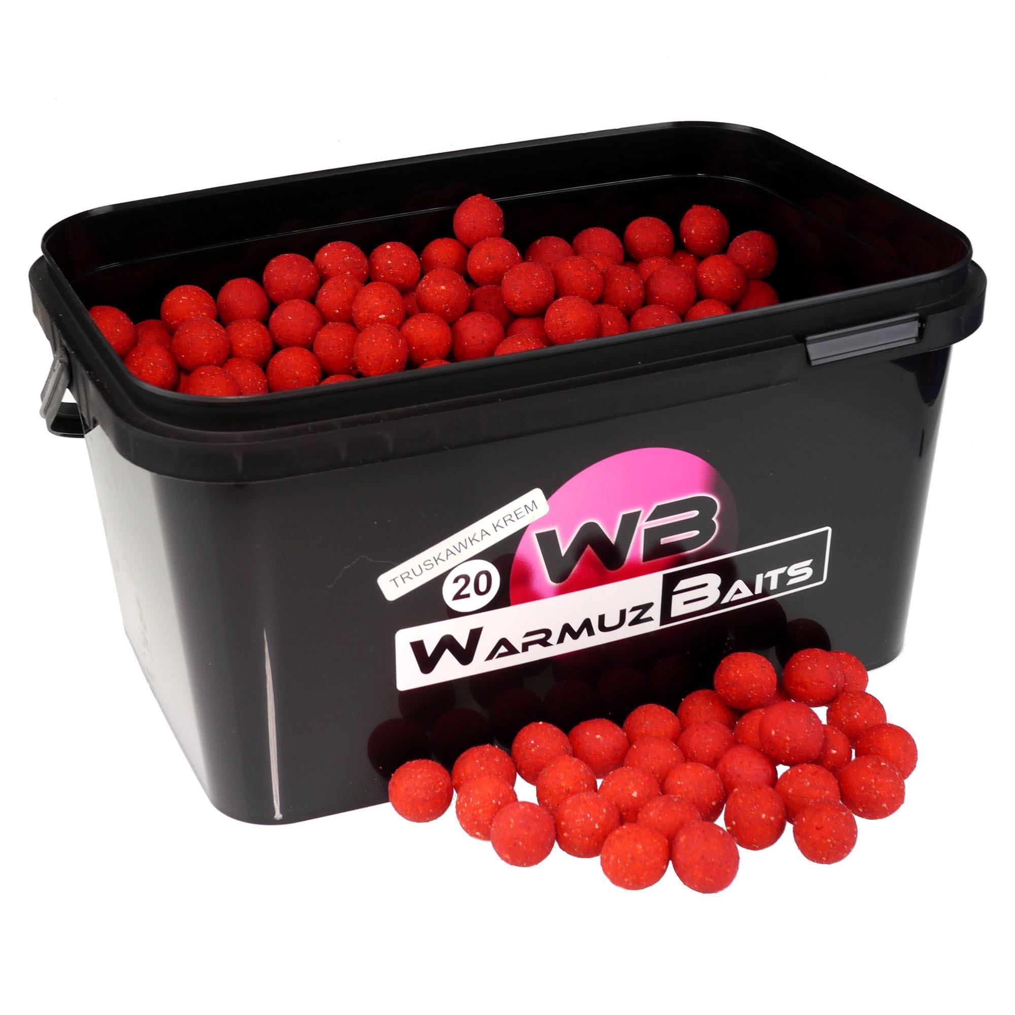 Kulki Zanętowe Warmuz Baits Truskawka Krem 3 Kg - 20 Mm