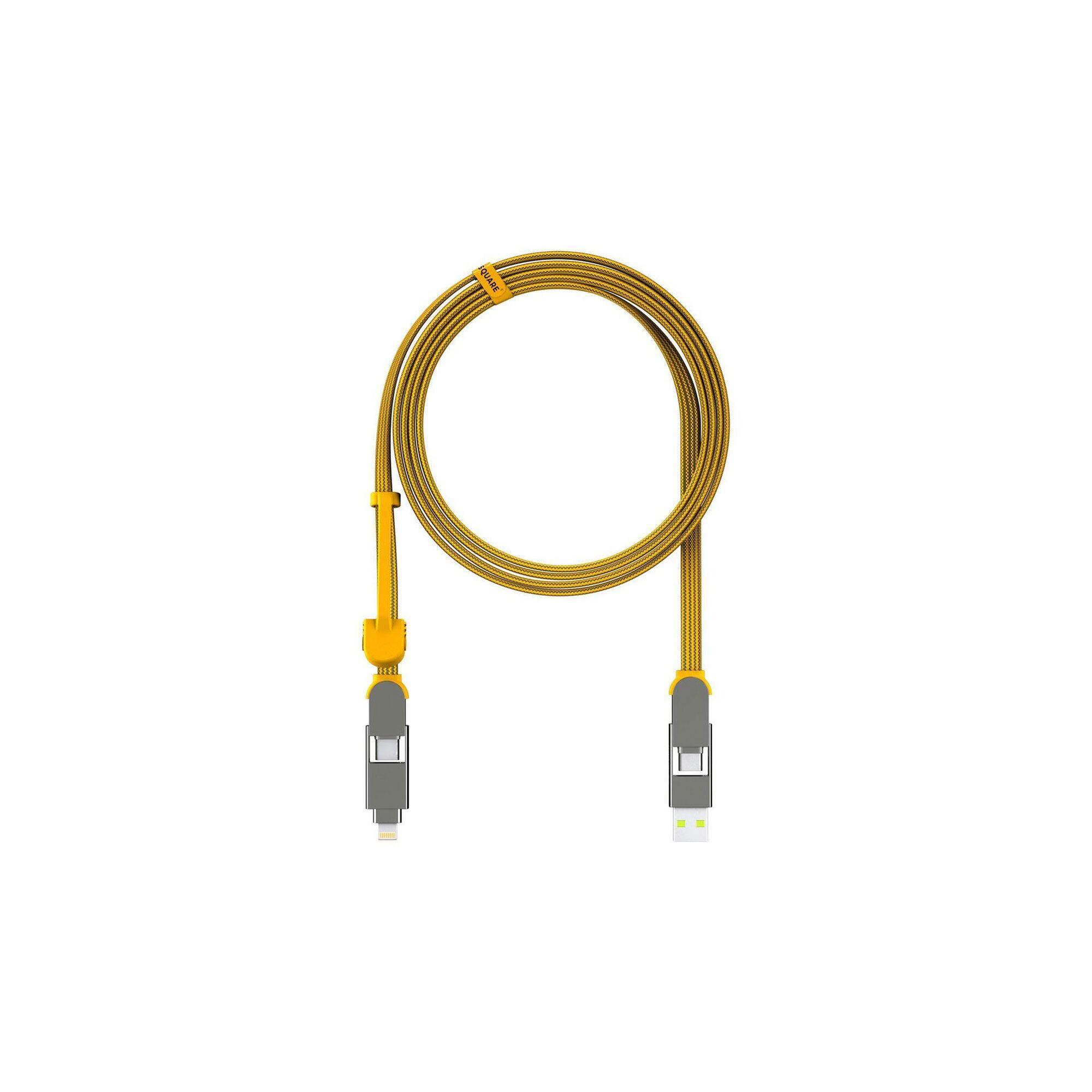 Uniwersalny kabel do ładowania iPhone, Samsung inCharge XL 2m USB, USB-C