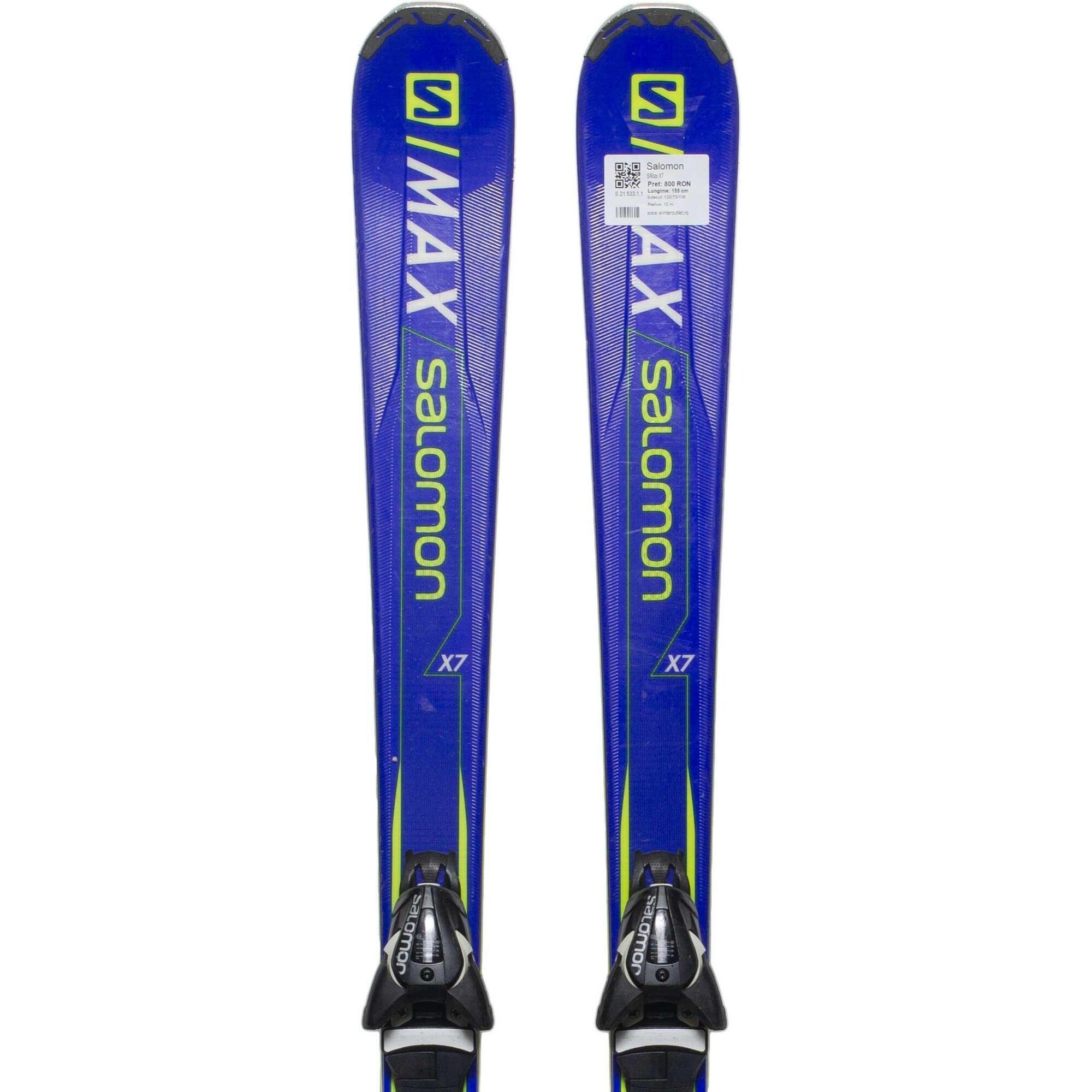 Second Life- Narty SALOMON S/Max X7, 155 cm- Stan bardzo dobry